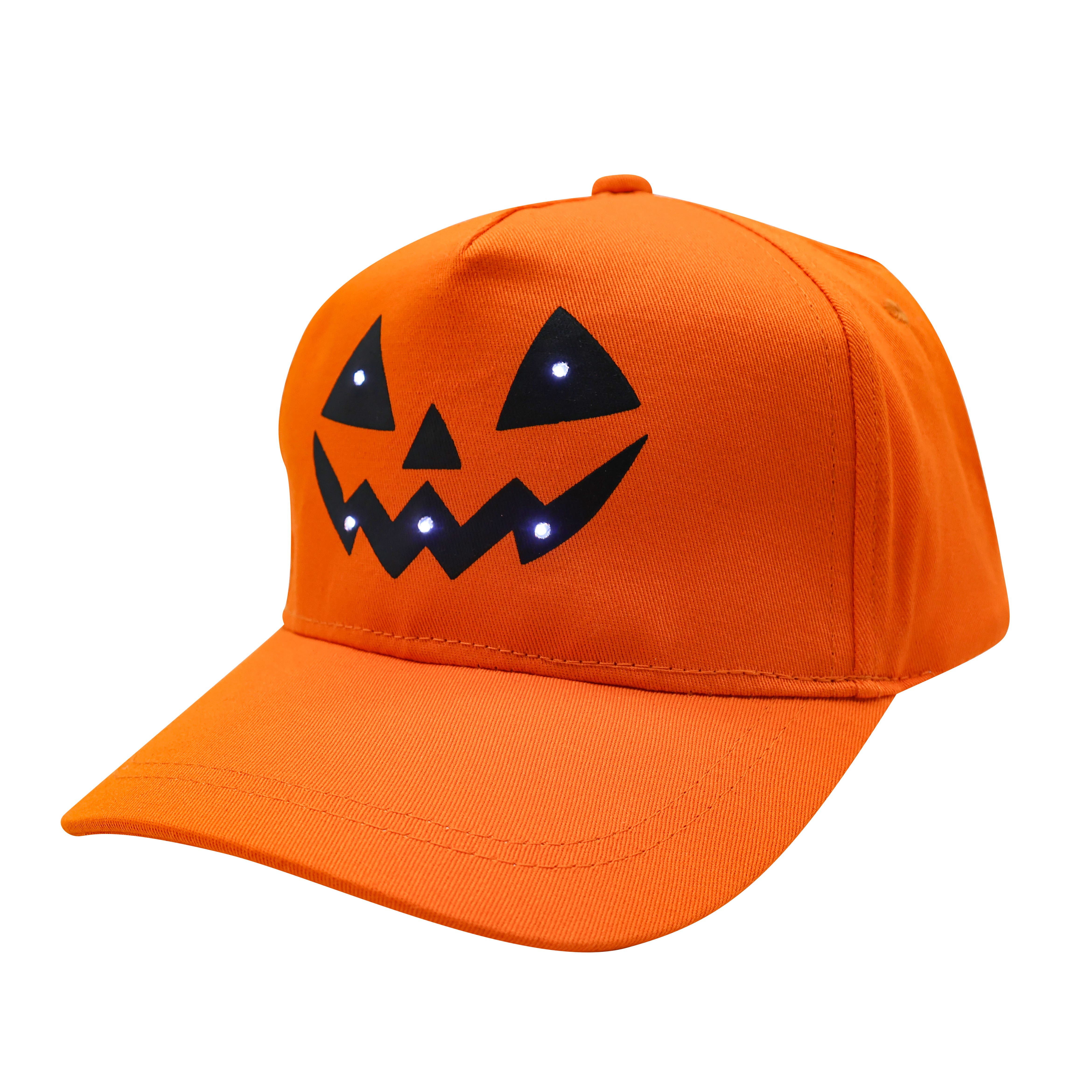 Orange Jack-o&#x27;-Lantern Light Up Hat by Creatology&#x2122;