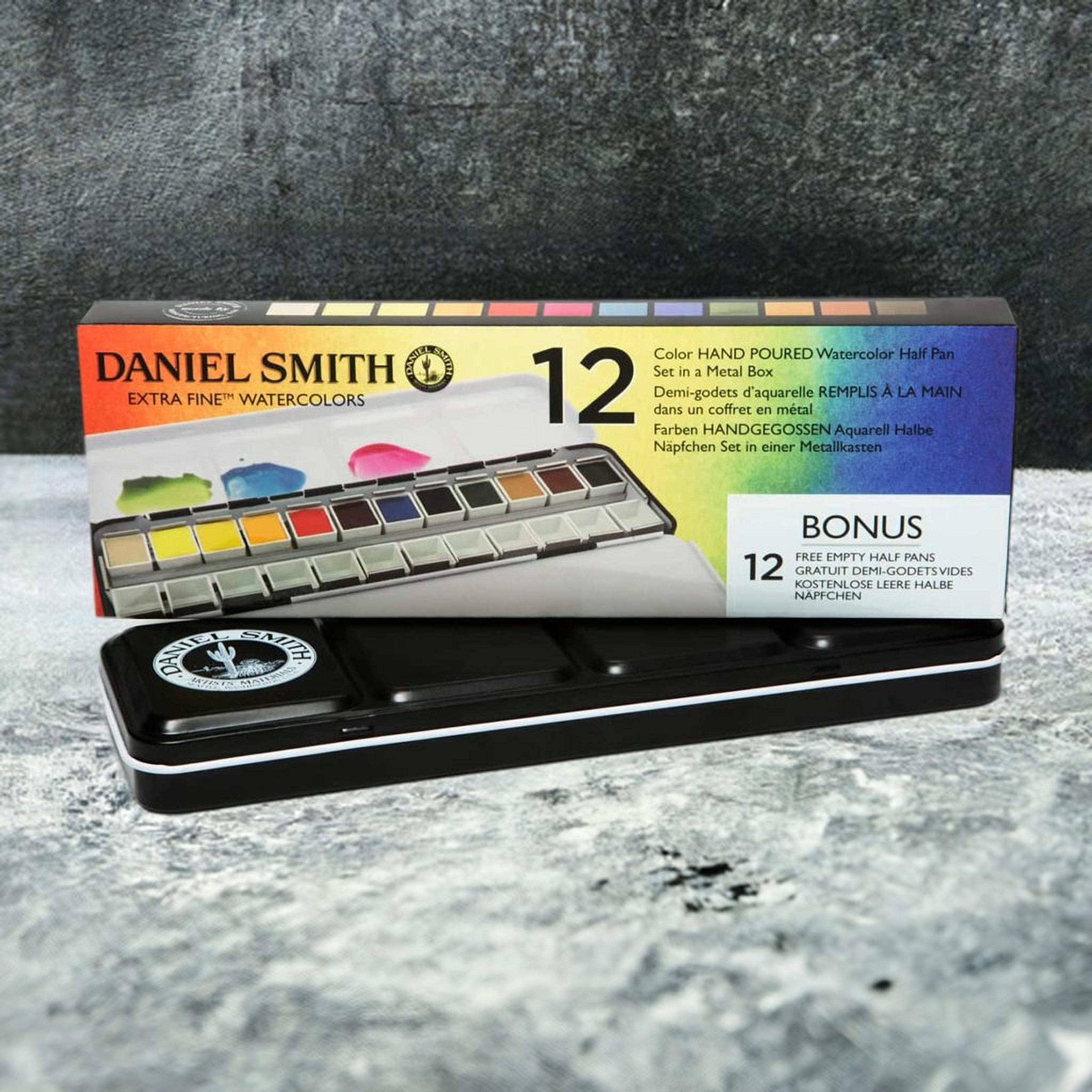 Daniel Smith Extra Fine&#x2122; Watercolor 12 Color Half Pan Set