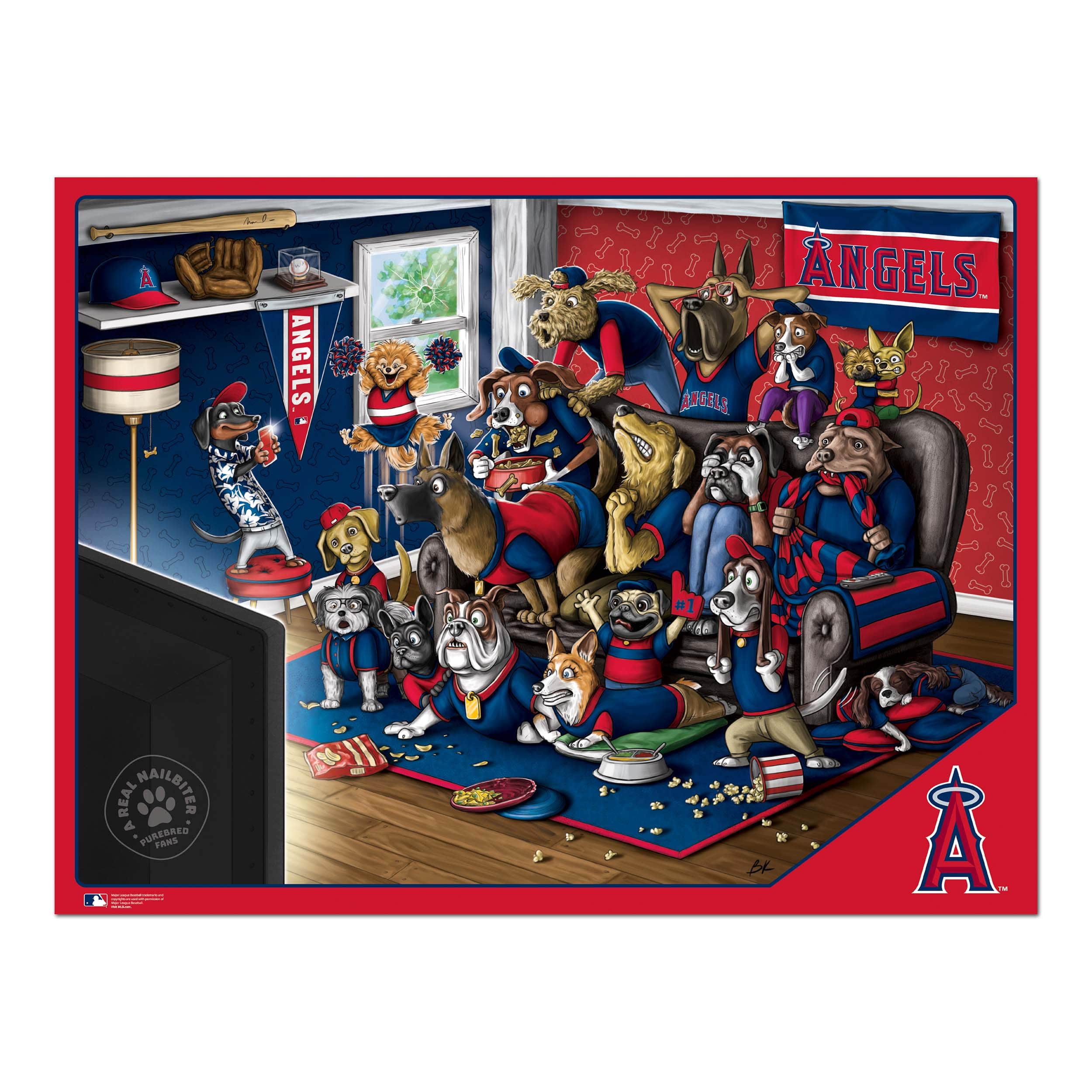 MLB Purebred Fans A Real Nailbiter 500 Piece Puzzle