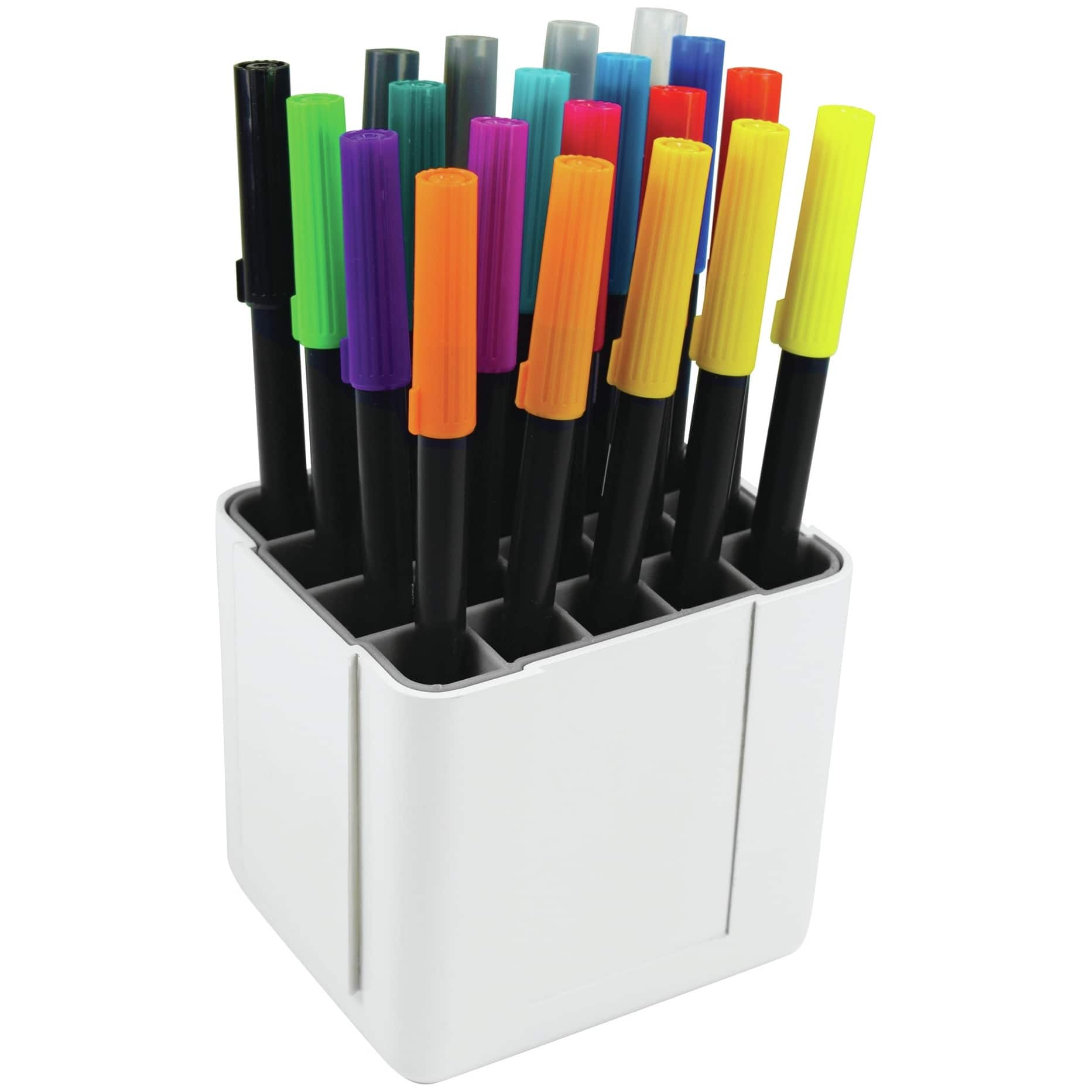 Deflecto&#xAE; White Interlocking Marker Organizer