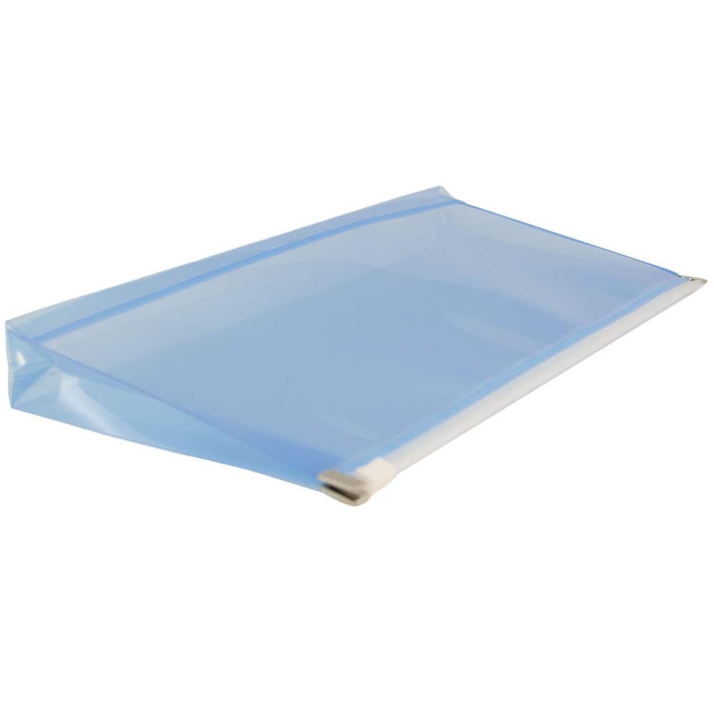 JAM Paper 5'' x 10'' Clear Plastic Pencil Pouch with Zip Closure, 12ct.