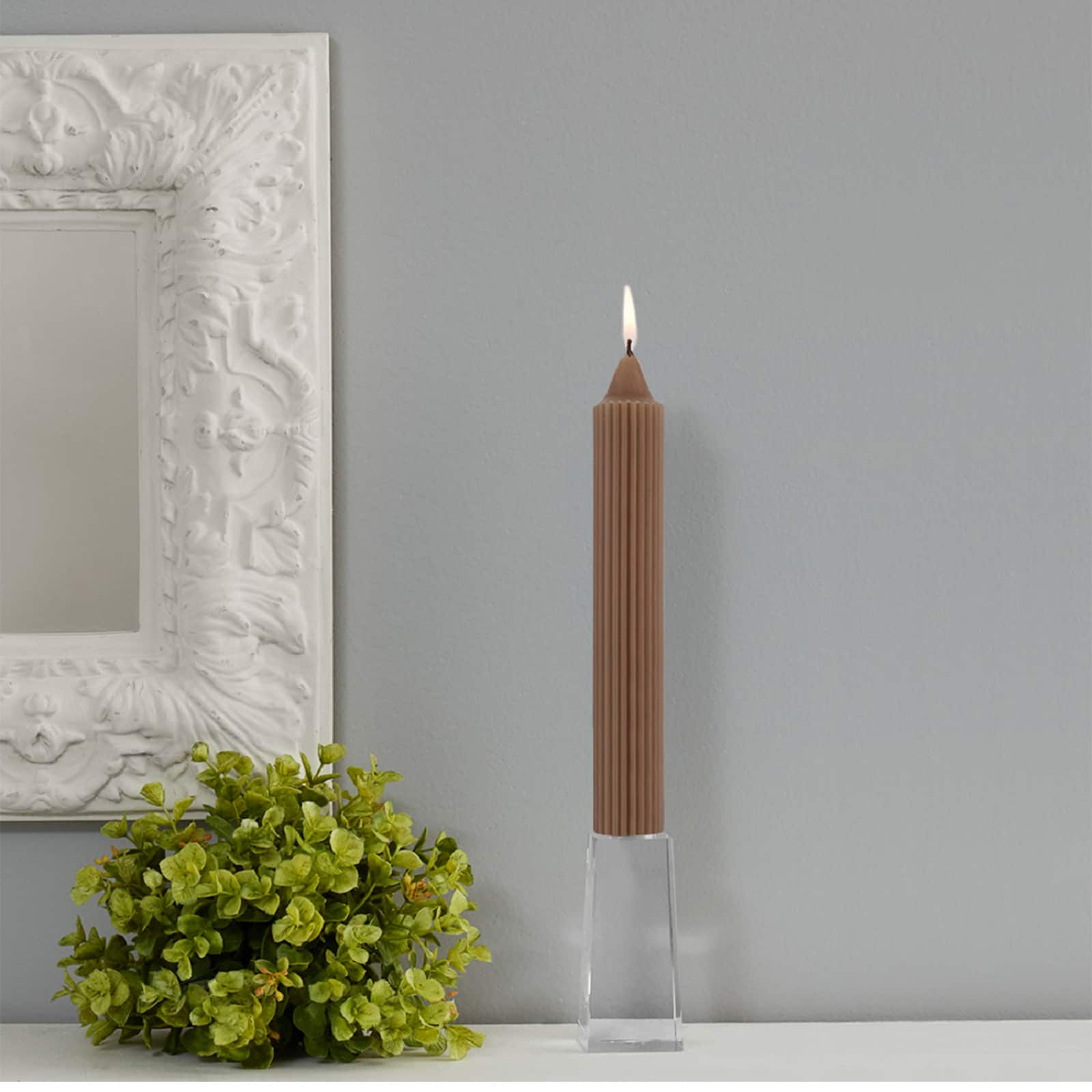 Root Candles 9" Unscented Grecian Collenette Taper Candles, 4ct.