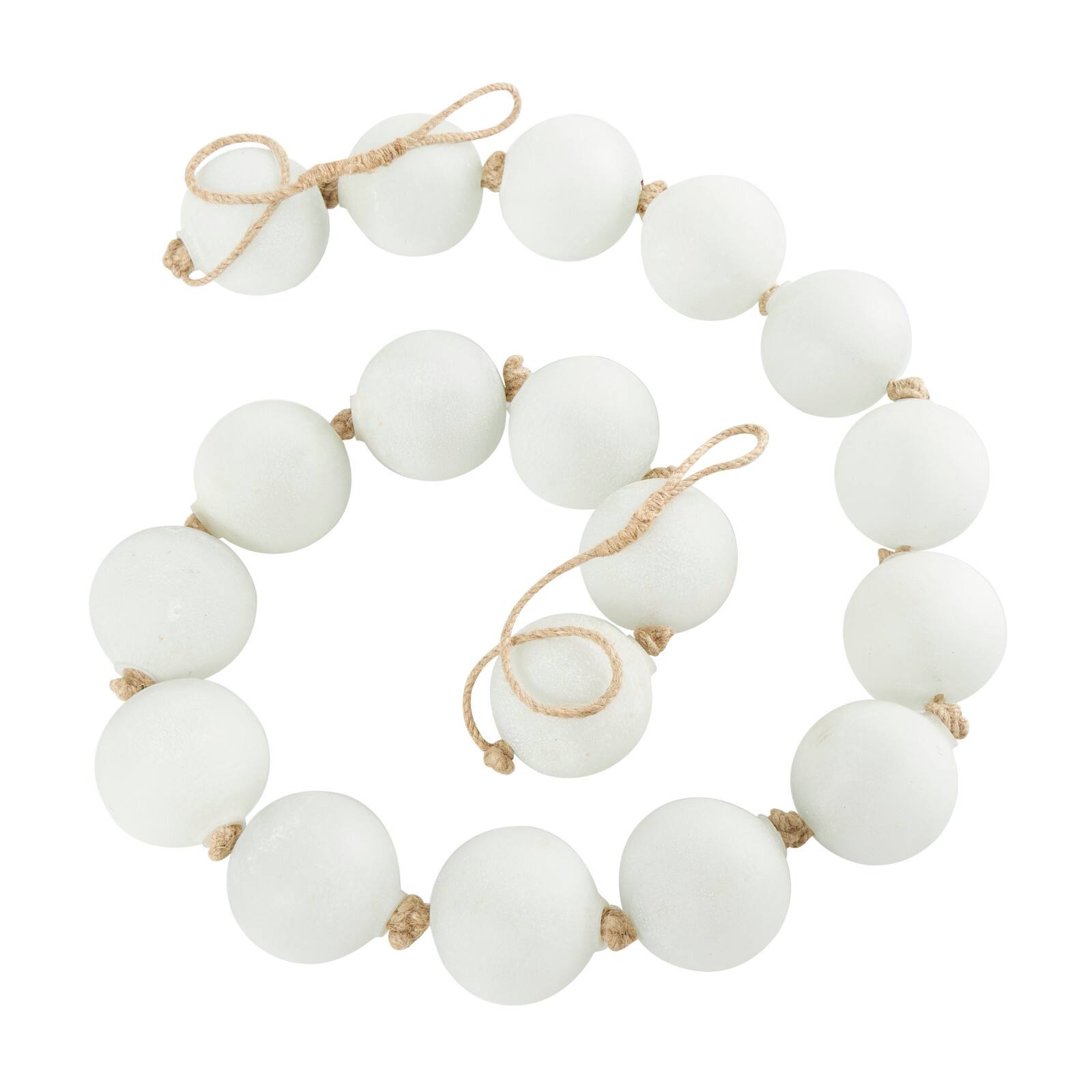 8ft. Extra Long Handmade Glass Beaded Garland with Tassels