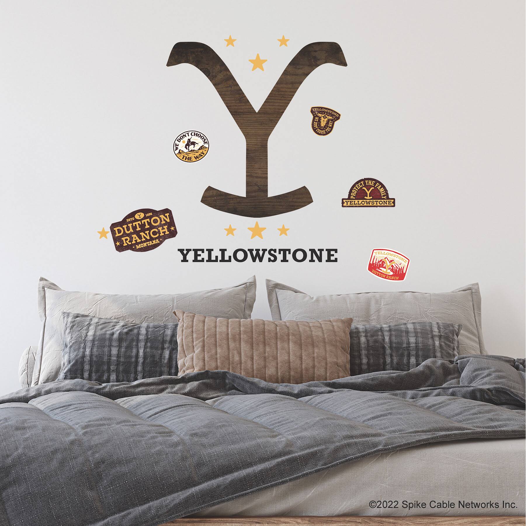 RoomMates Yellowstone Dutton Ranch Logo Giant Peel &#x26; Stick Wall Decals
