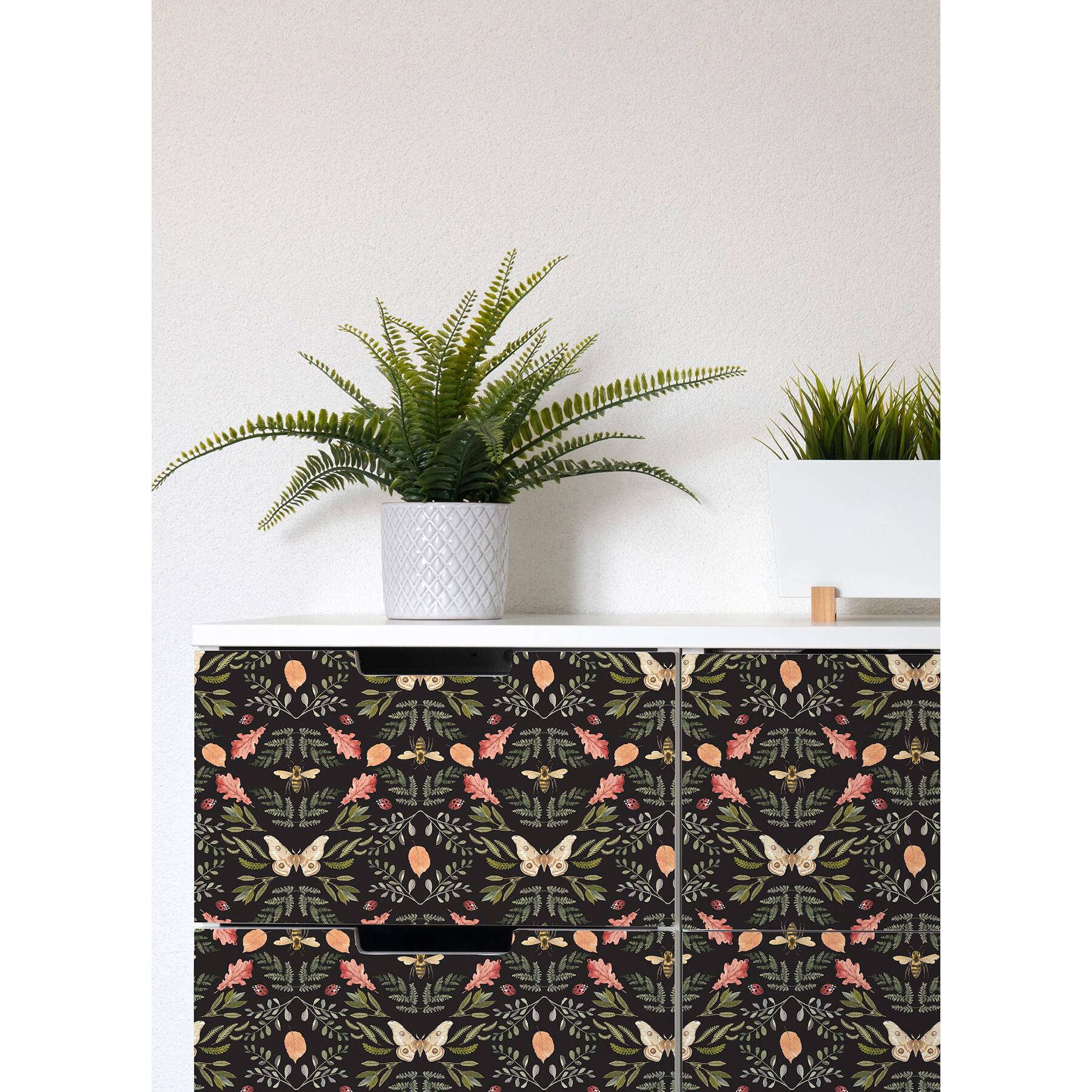 RoomMates Forest Cottage Bee &#x26; Butterfly Peel &#x26; Stick Wallpaper