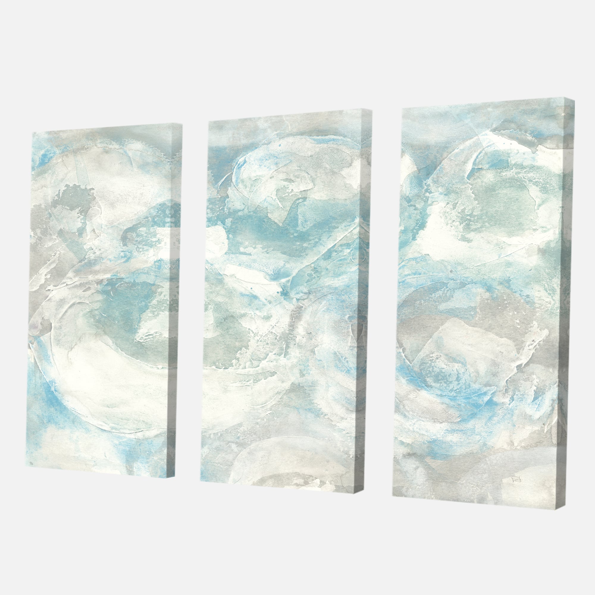 Designart - Pale Blue Shade III - Modern Farmhouse Canvas Artwork