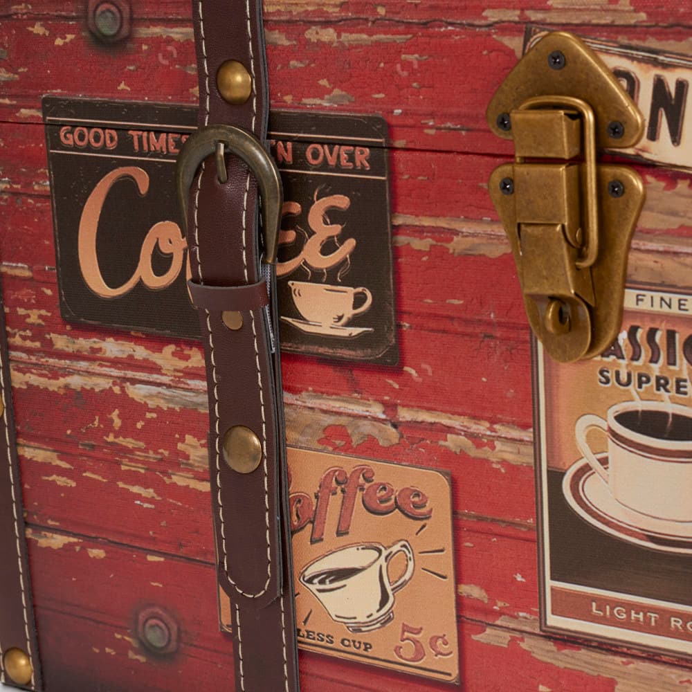 Household Essentials Coffee Shop Decorative Trunk