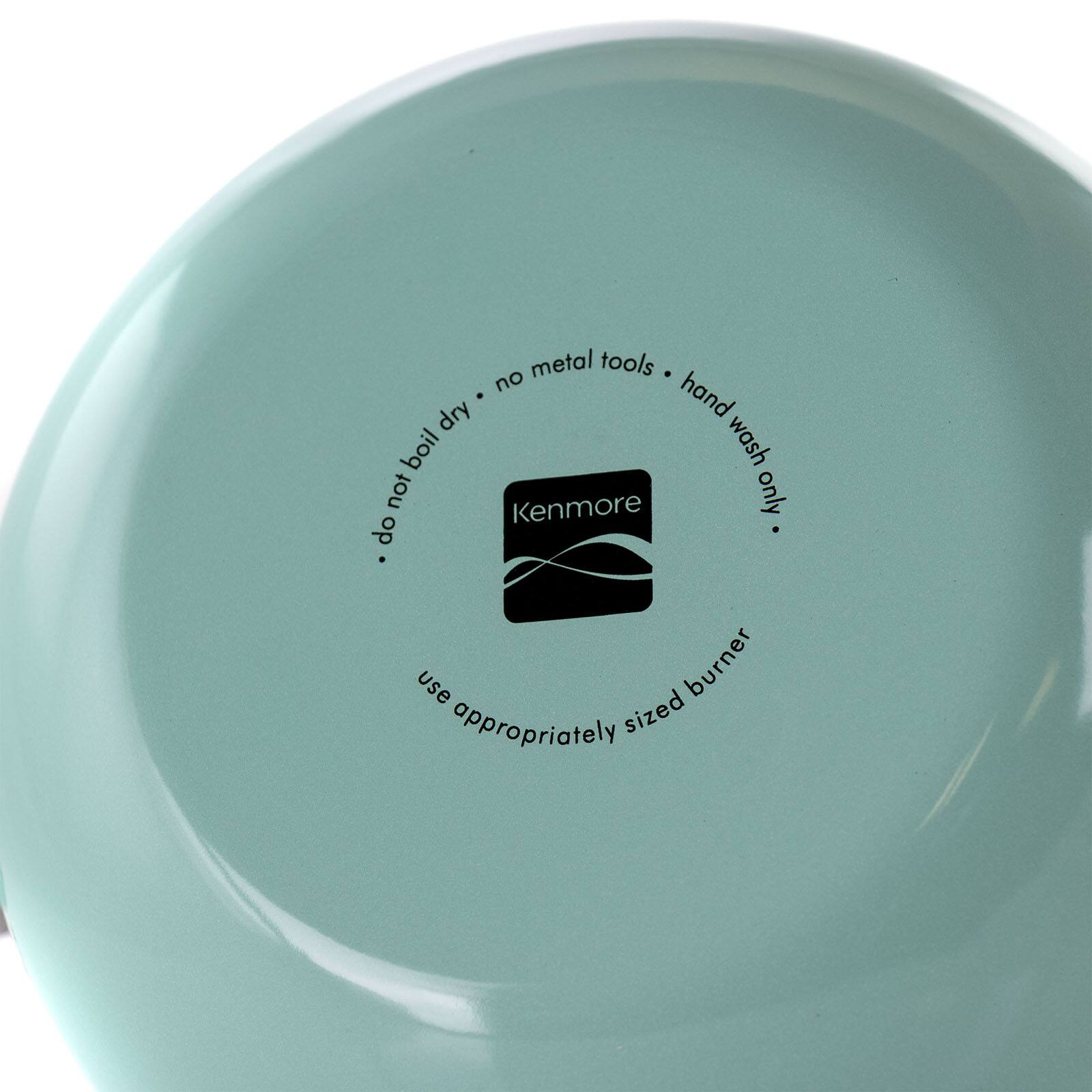 Kenmore&#xAE; 1.5qt. Blue Enamel on Steel Whistling Tea Kettle