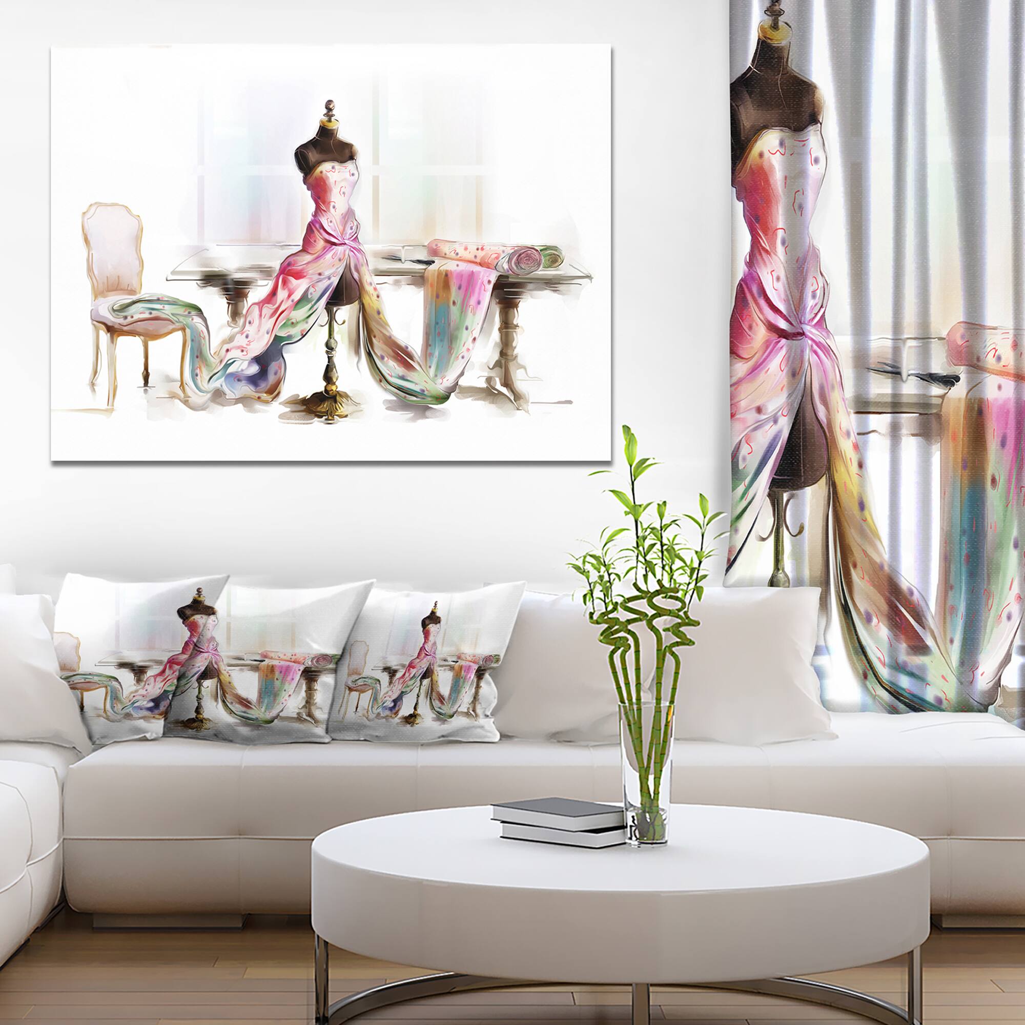 Designart - Dressed Tabletop Mannequin - Abstract Print On Canvas