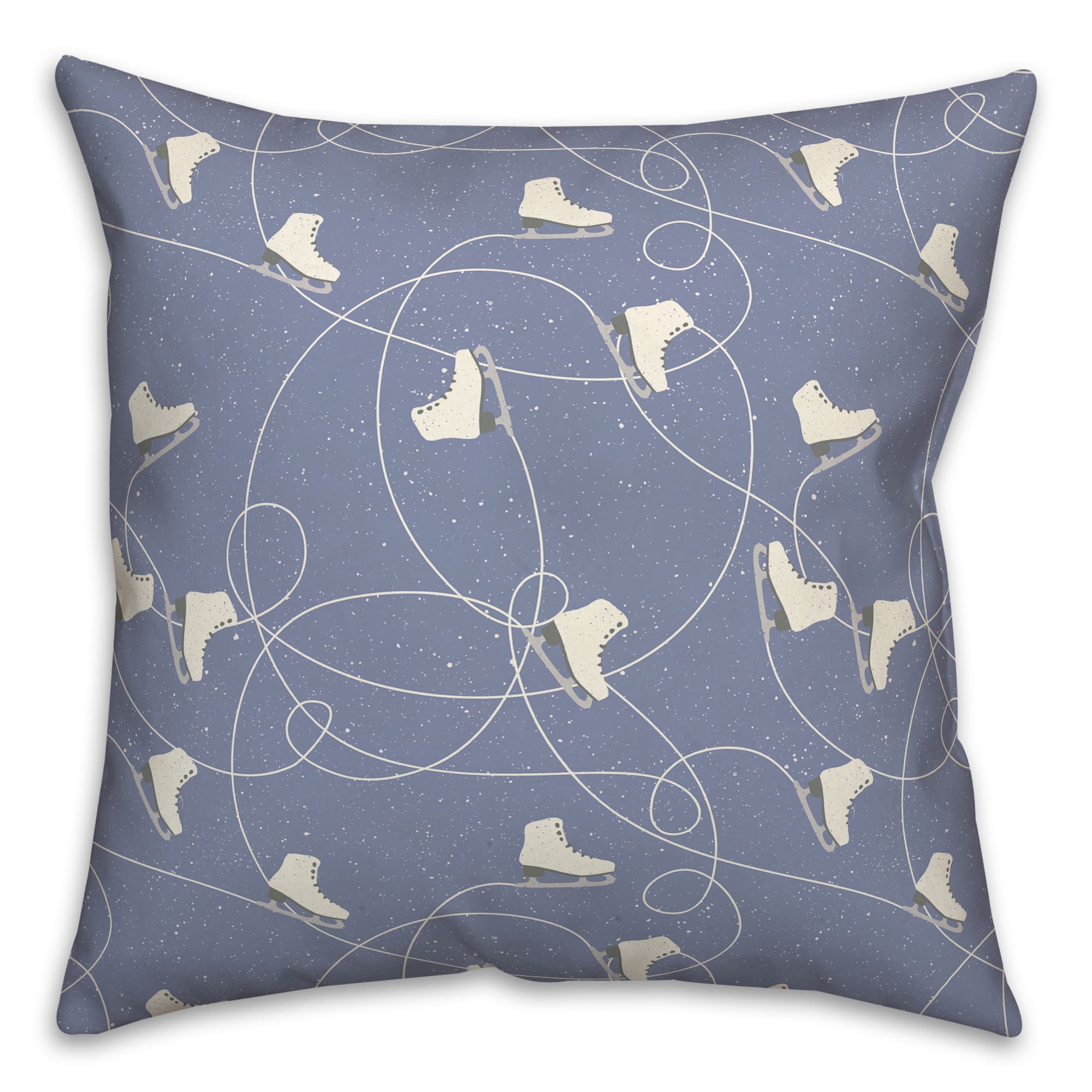 Skating Ice Skates 18x18 Throw Pillow