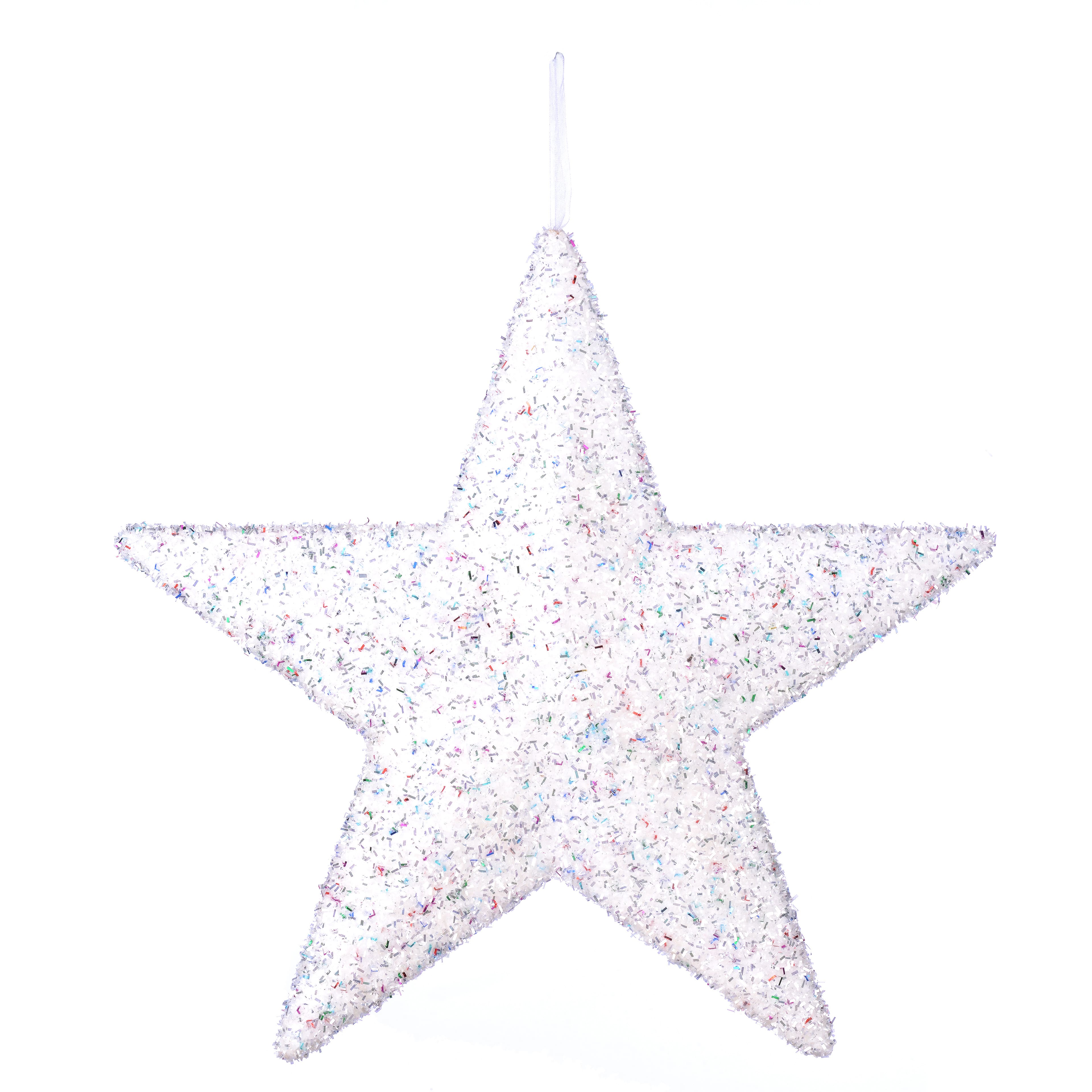 15&#x22; Glitter Star Hanging D&#xE9;cor by Ashland&#xAE;