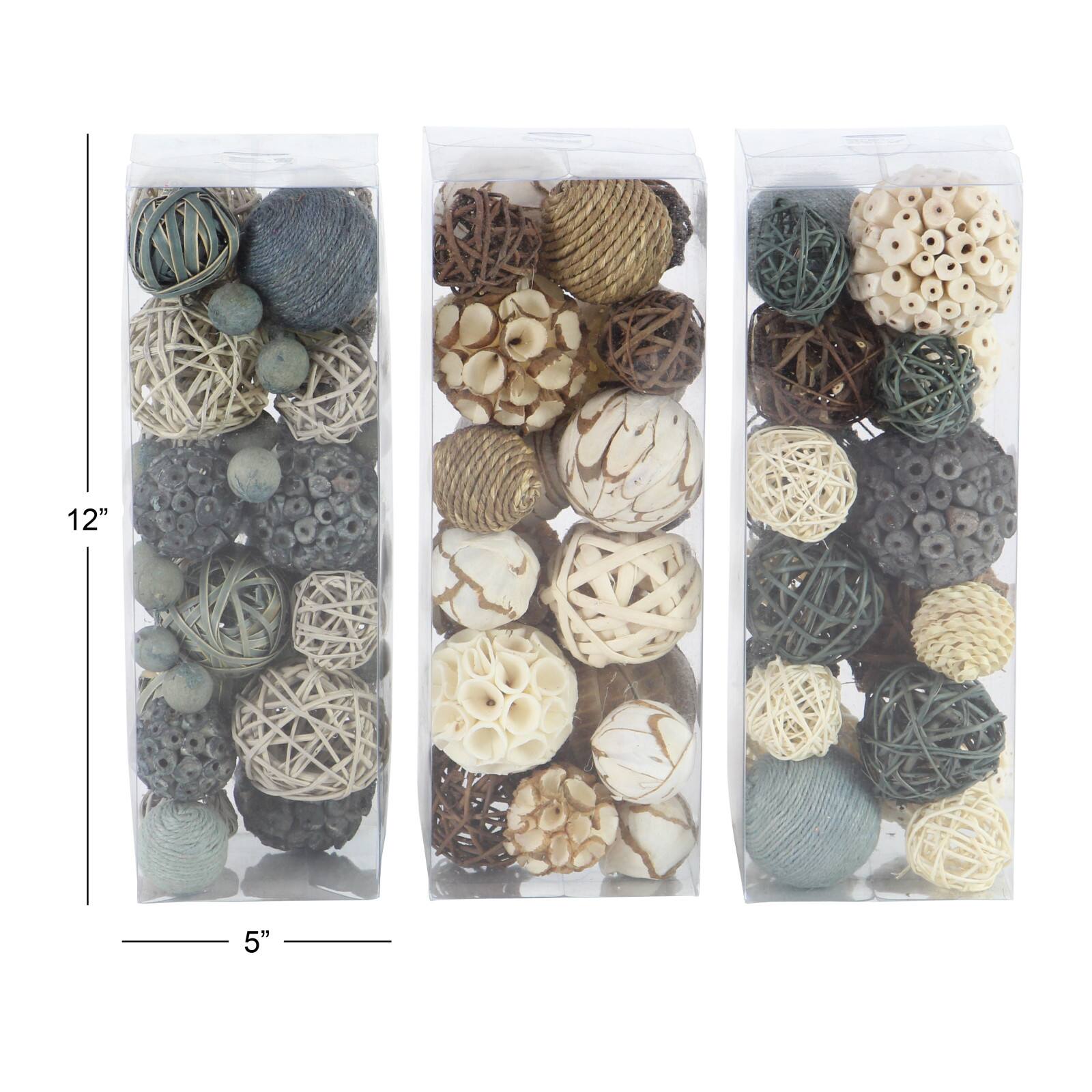 Multicolor Dried Floral Country Orb Vase Filler, 3ct.