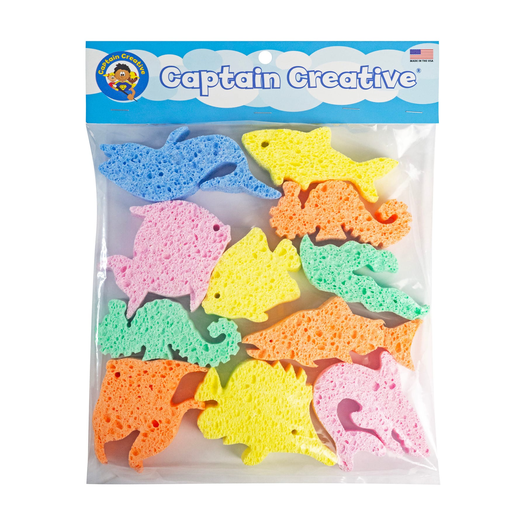 Captain Creative&#xAE; Sea Life Super Sponges Pack