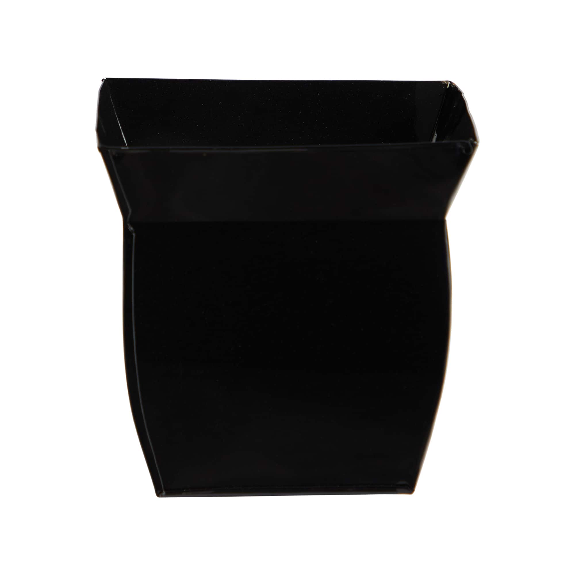 8" Black Fluted Metal Square Planter Michaels