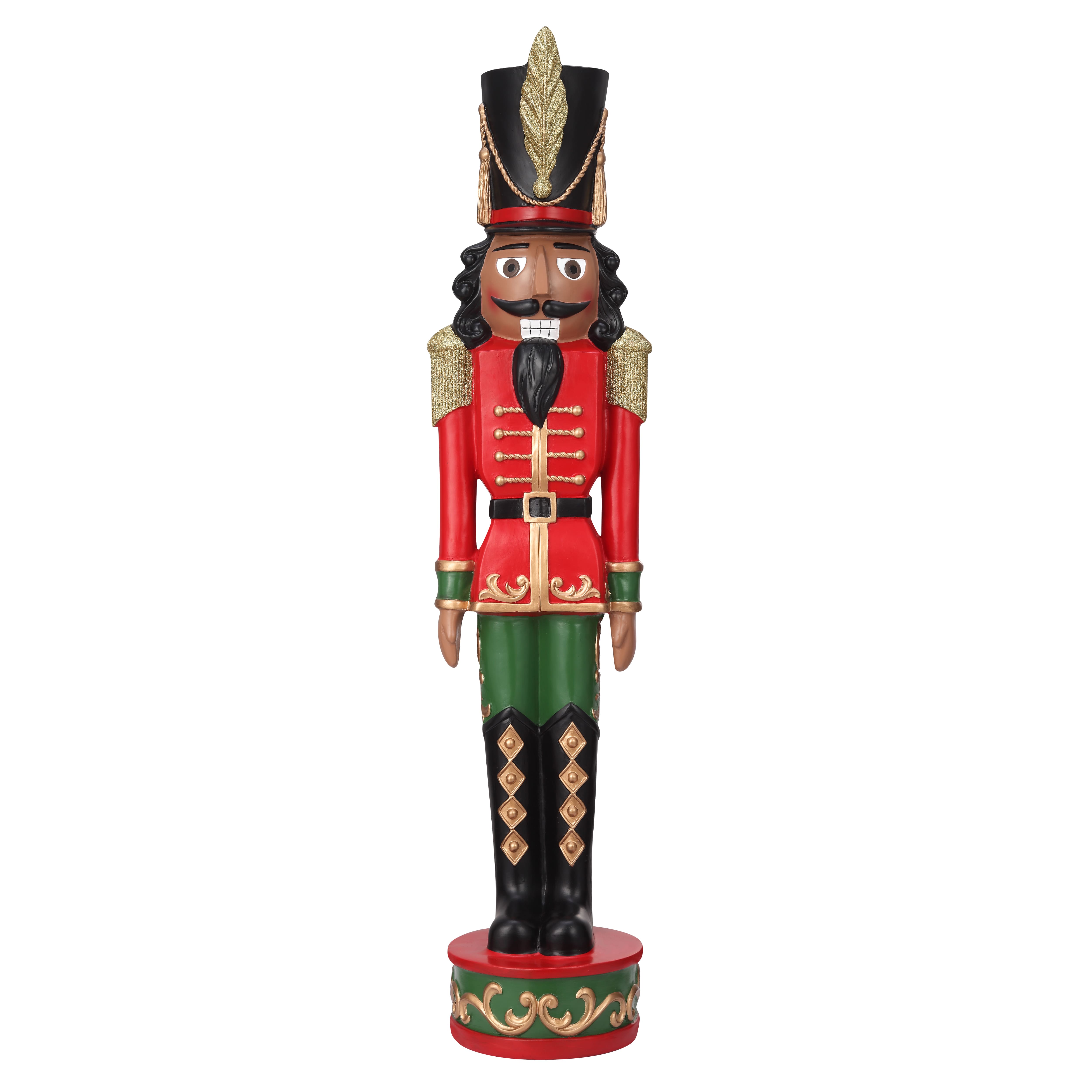 Haute Decor 37&#x22; Red &#x26; Green Decorative Christmas Nutcracker