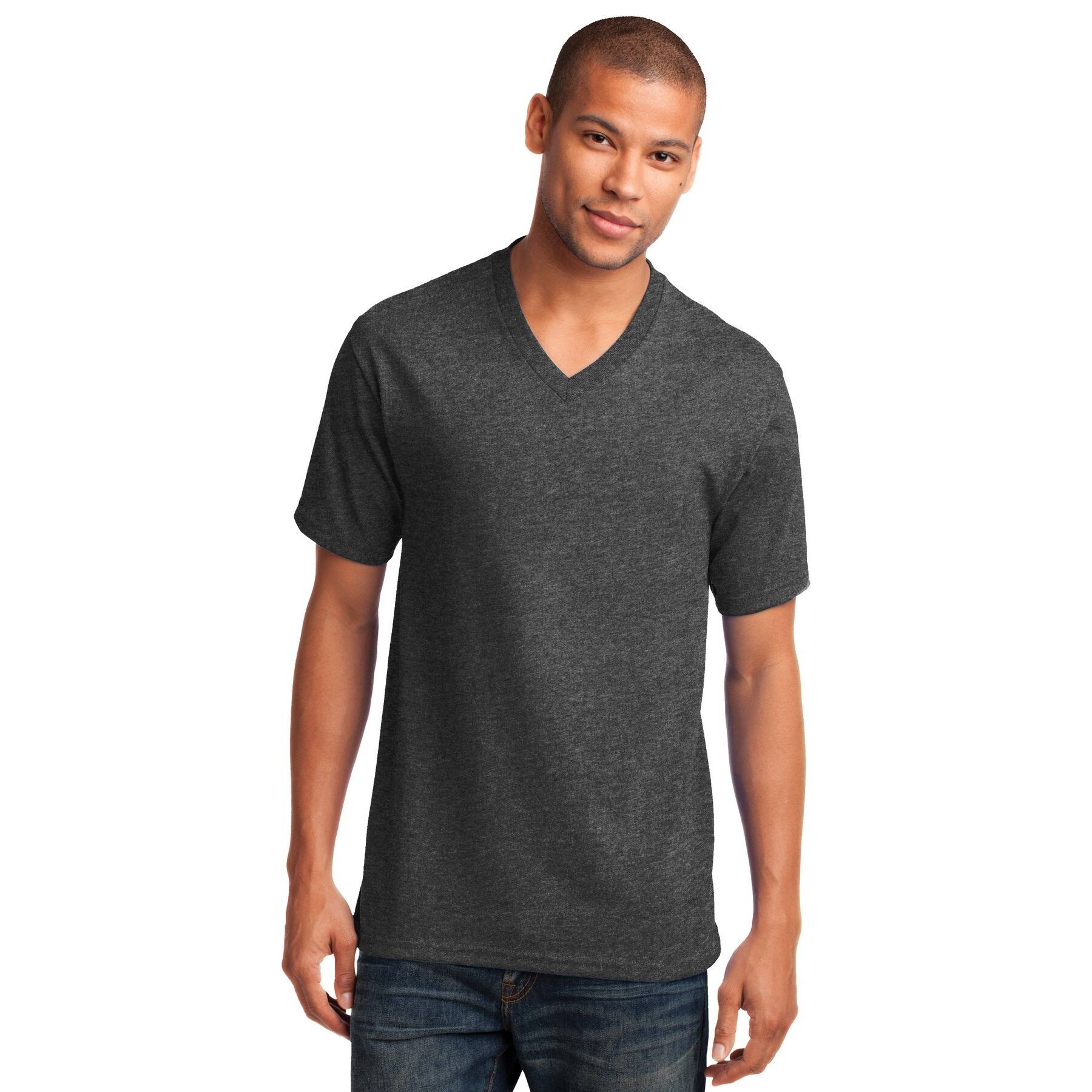 Port & Company® Men's Core Cotton V-Neck T-Shirt