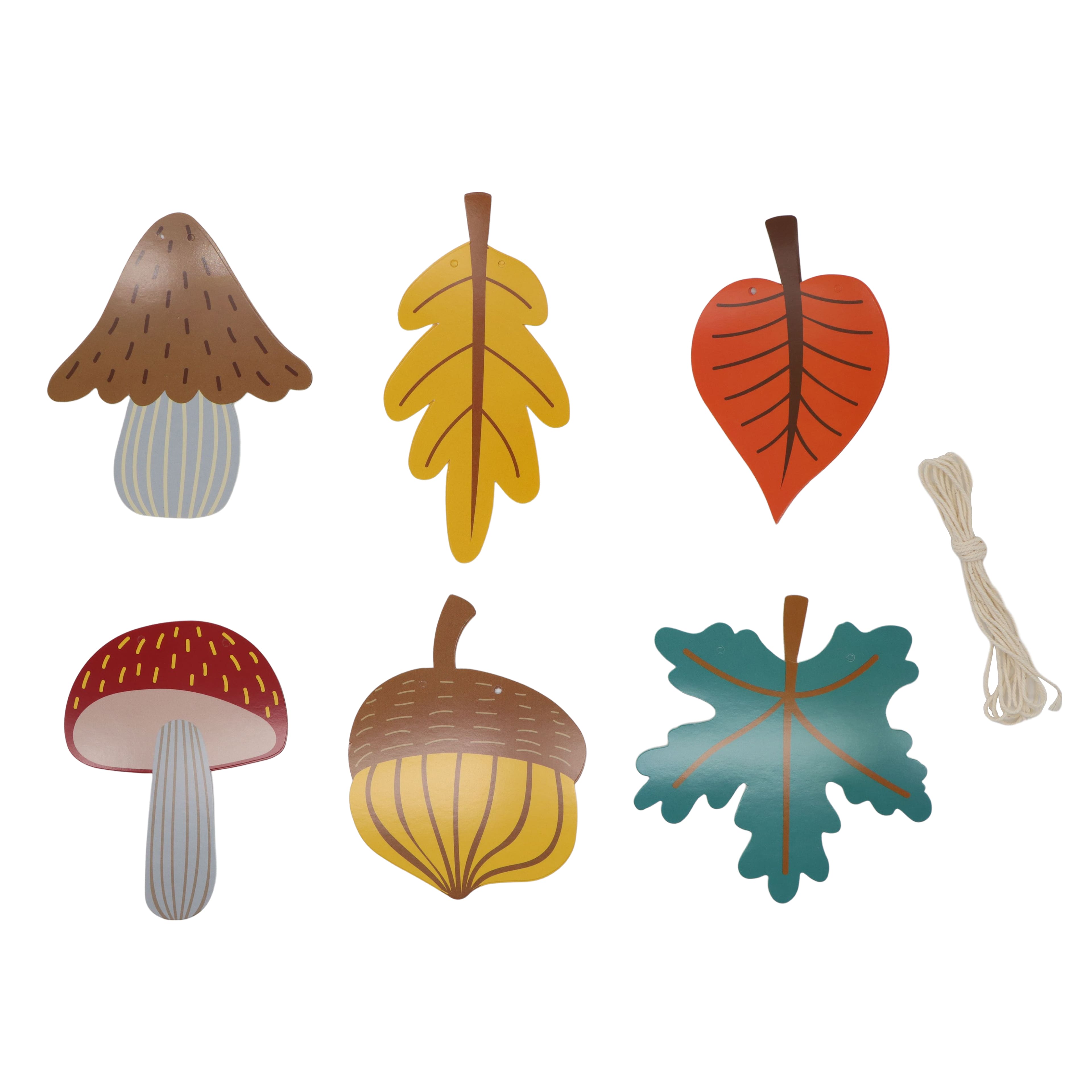 8ft. Fall Leaf, Acorn &#x26; Mushroom Banner by Celebrate It&#x2122;