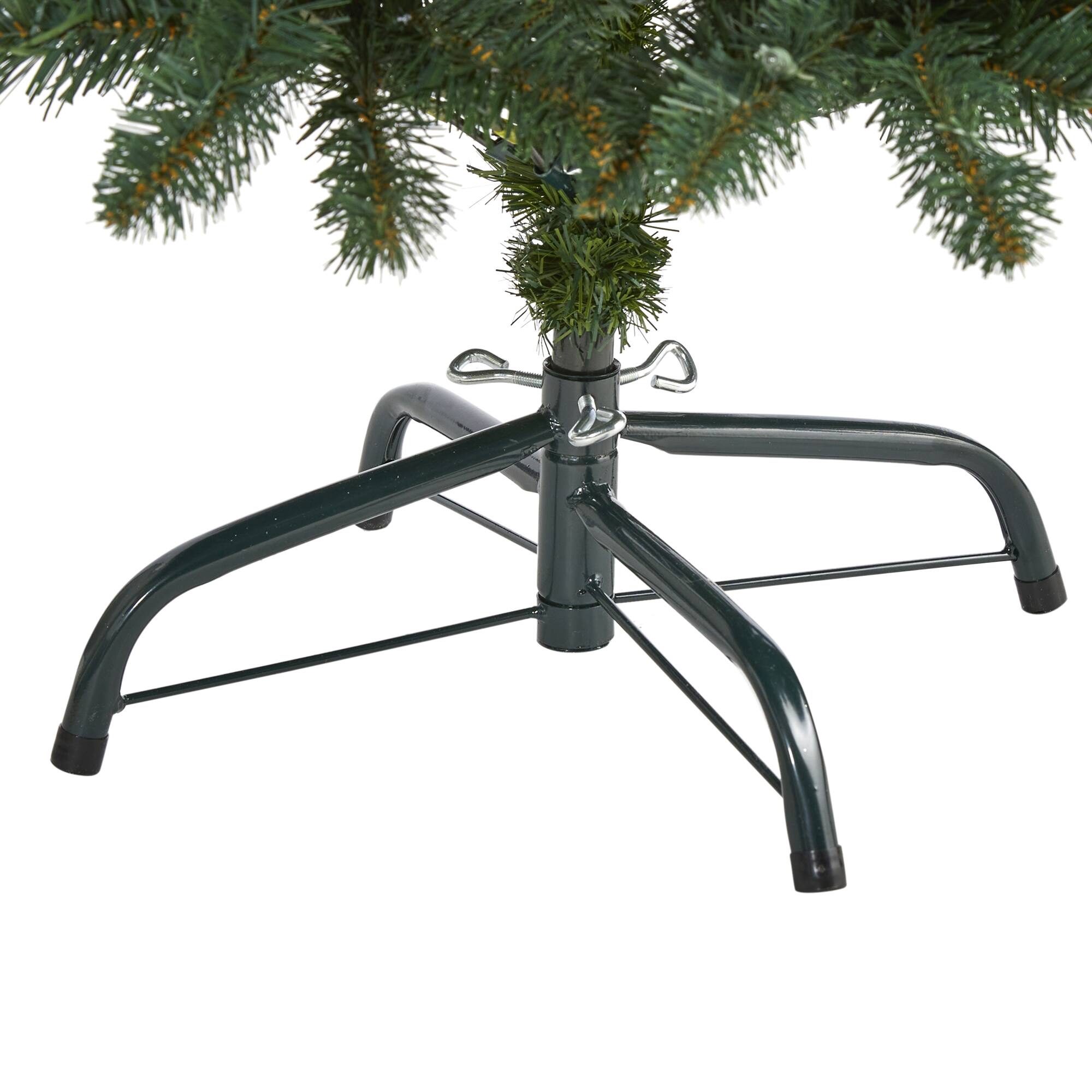 4ft. Pre-Lit Northern Rocky Spruce Artificial Christmas Tree, Clear LED Lights