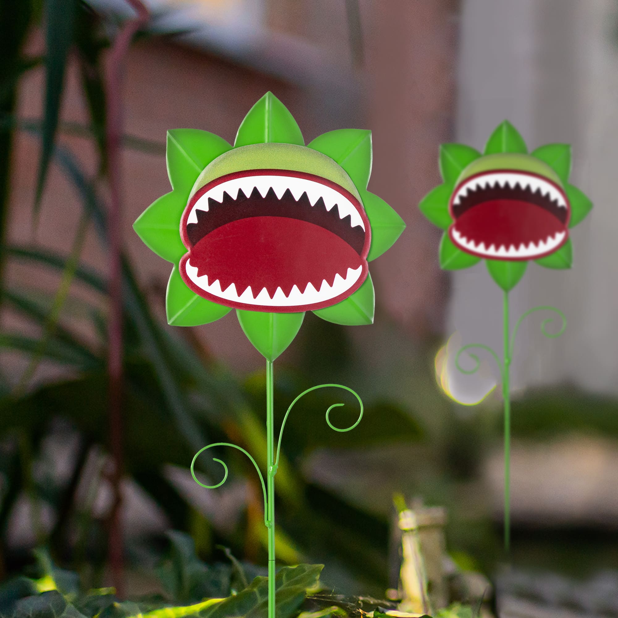 Glitzhome® 24"H Halloween Metal Chomper Yard Stake Set