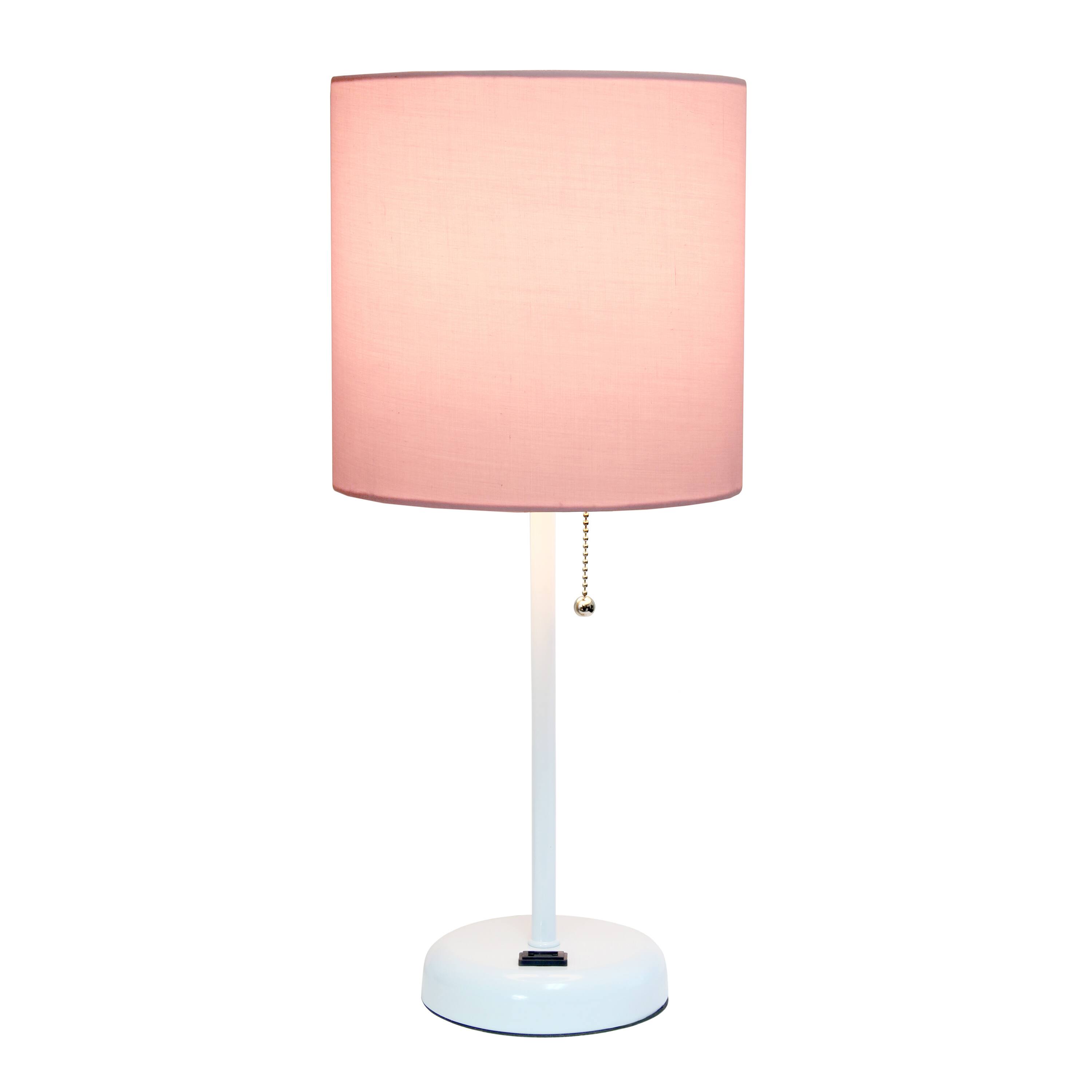 Creekwood Home Oslo 19.5&#x22; Power Outlet Table Lamp