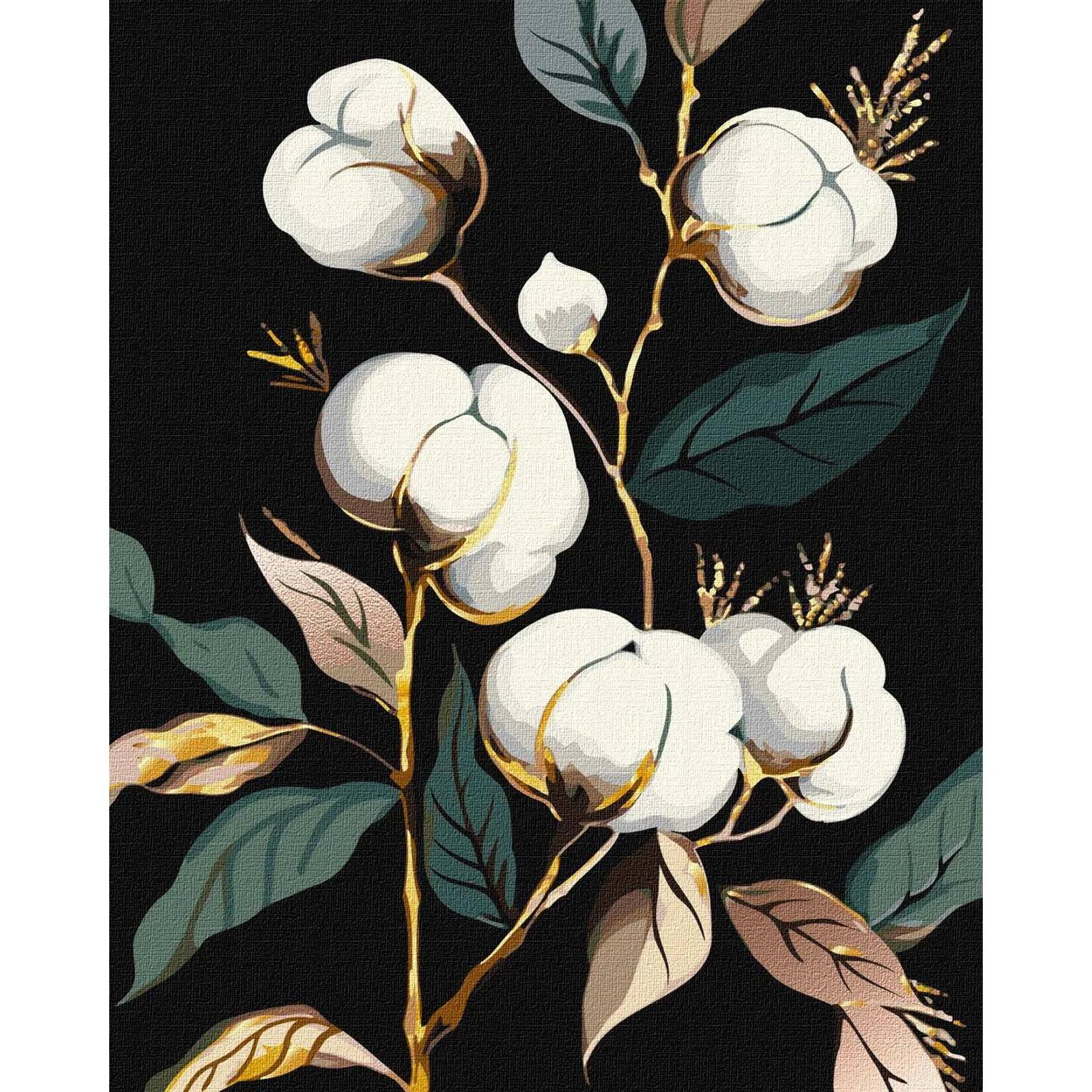 Ideyka Snow-White Cotton Painting by Numbers Kit