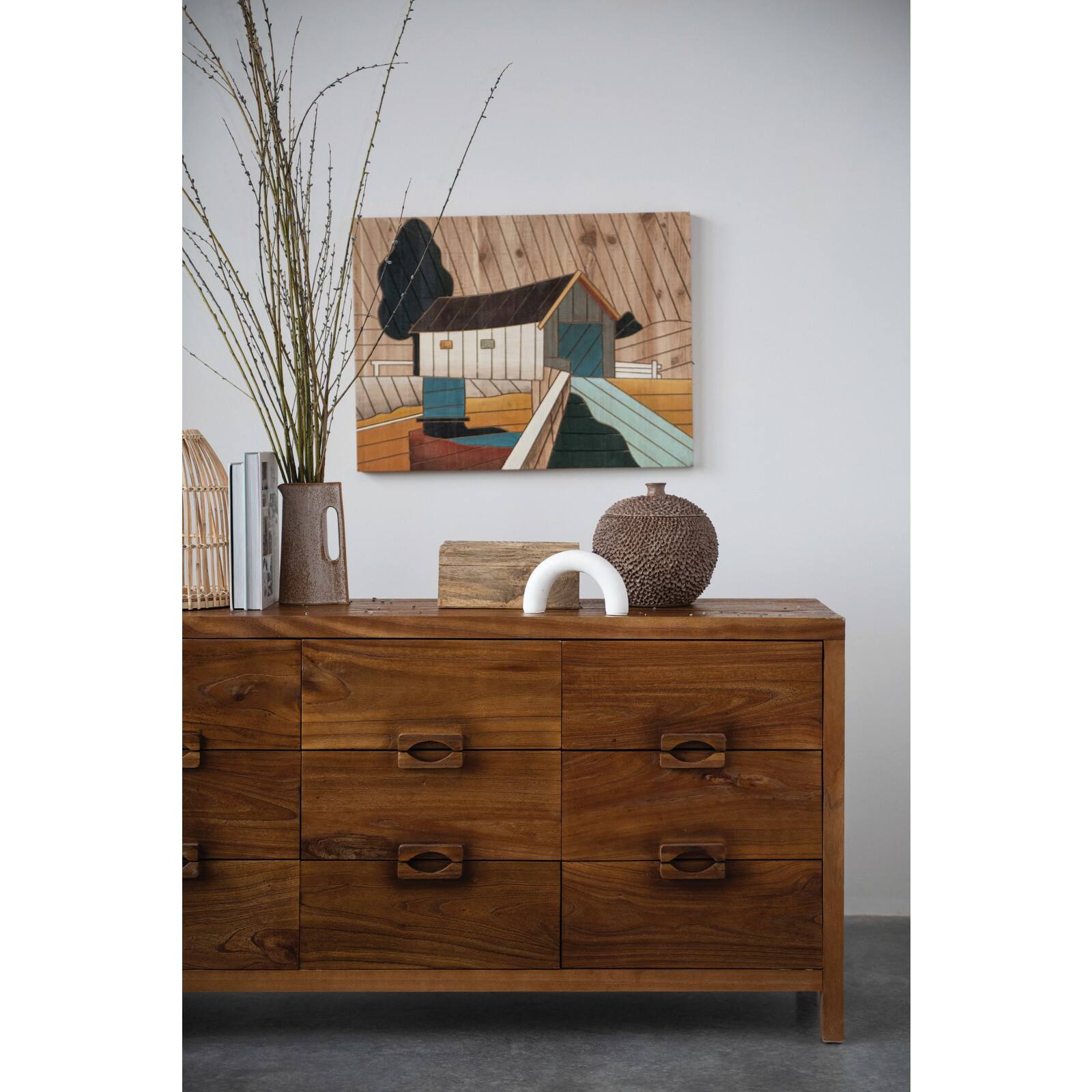 Hello Honey® 5" Contemporary Arch Decorative Marble Accent Décor