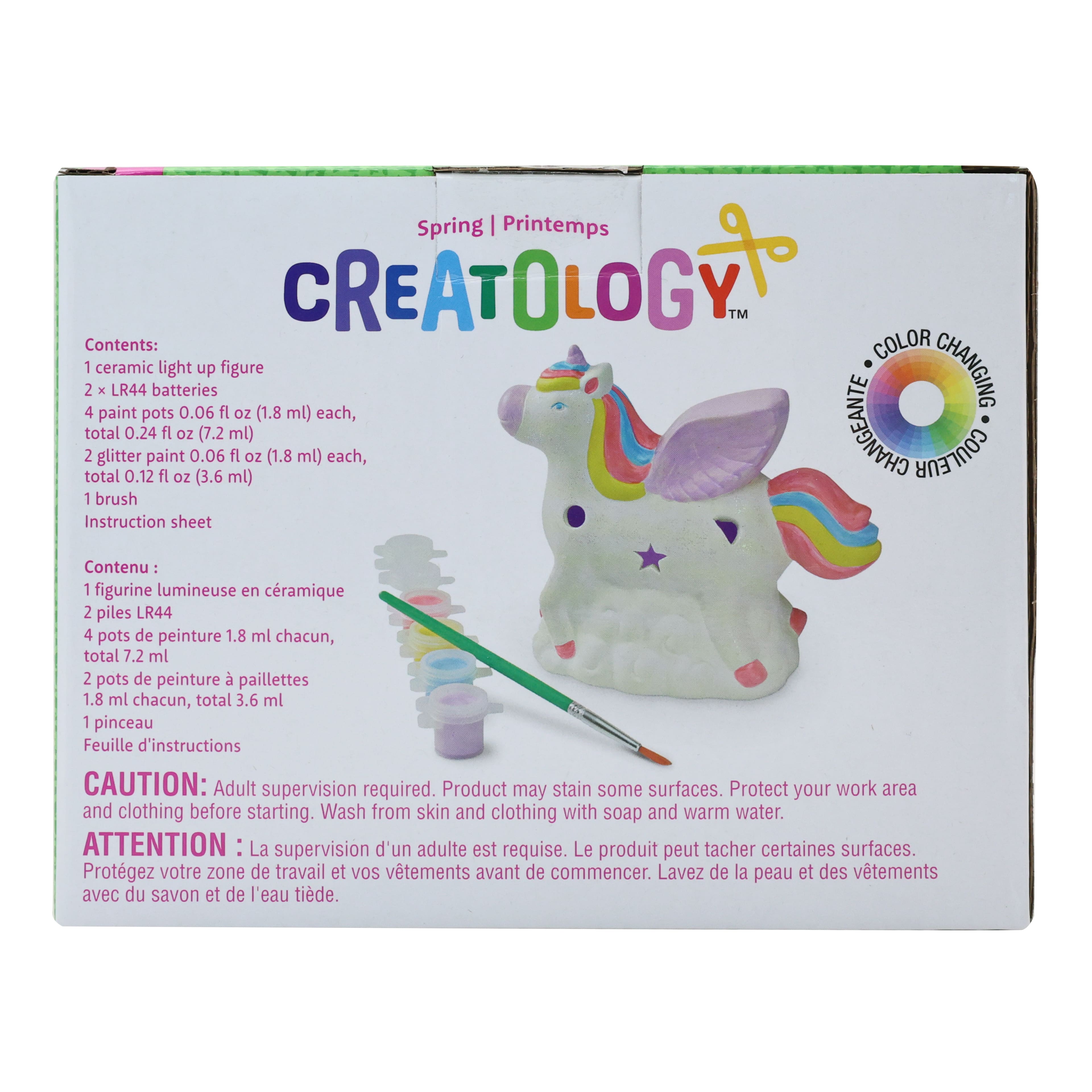Paint Your Own 3D Light Up Ceramic Unicorn Kit by Creatology&#x2122;