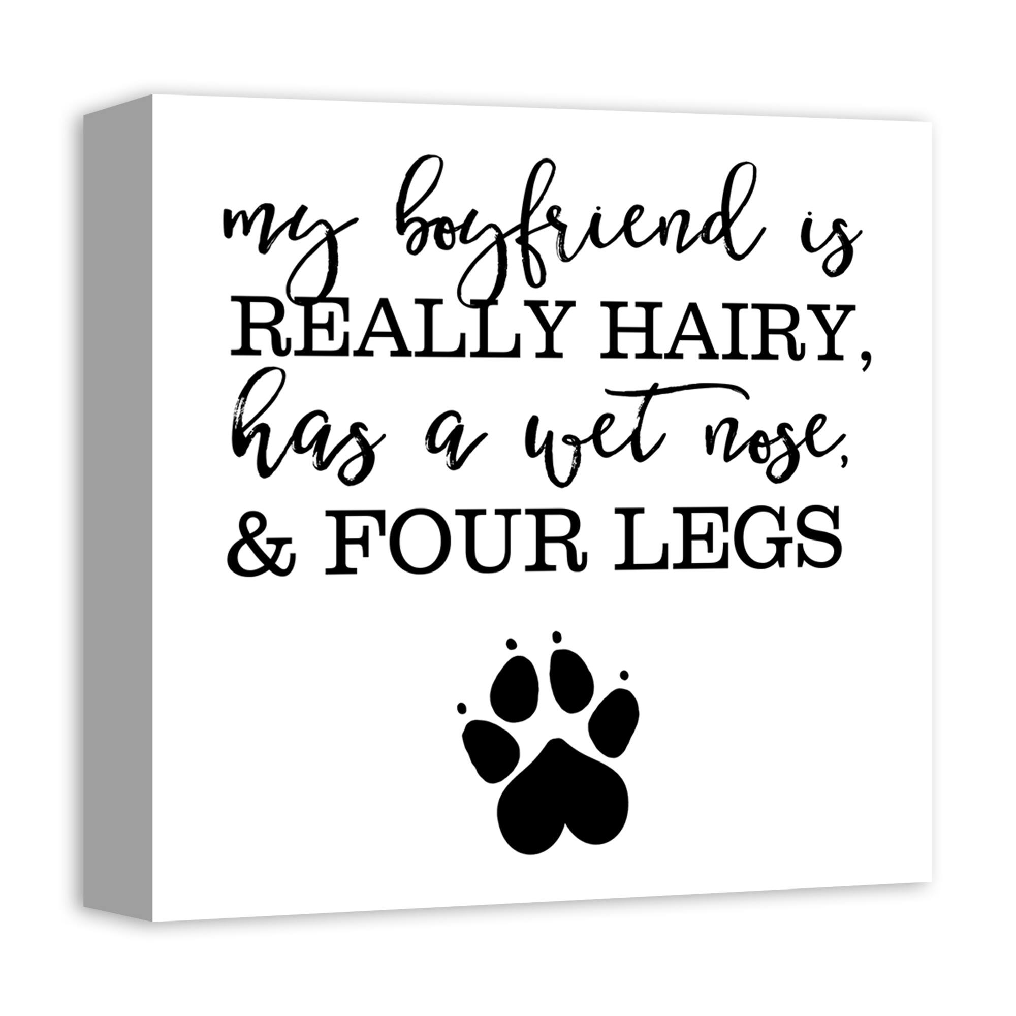Dog Boyfriend Canvas Wall Art
