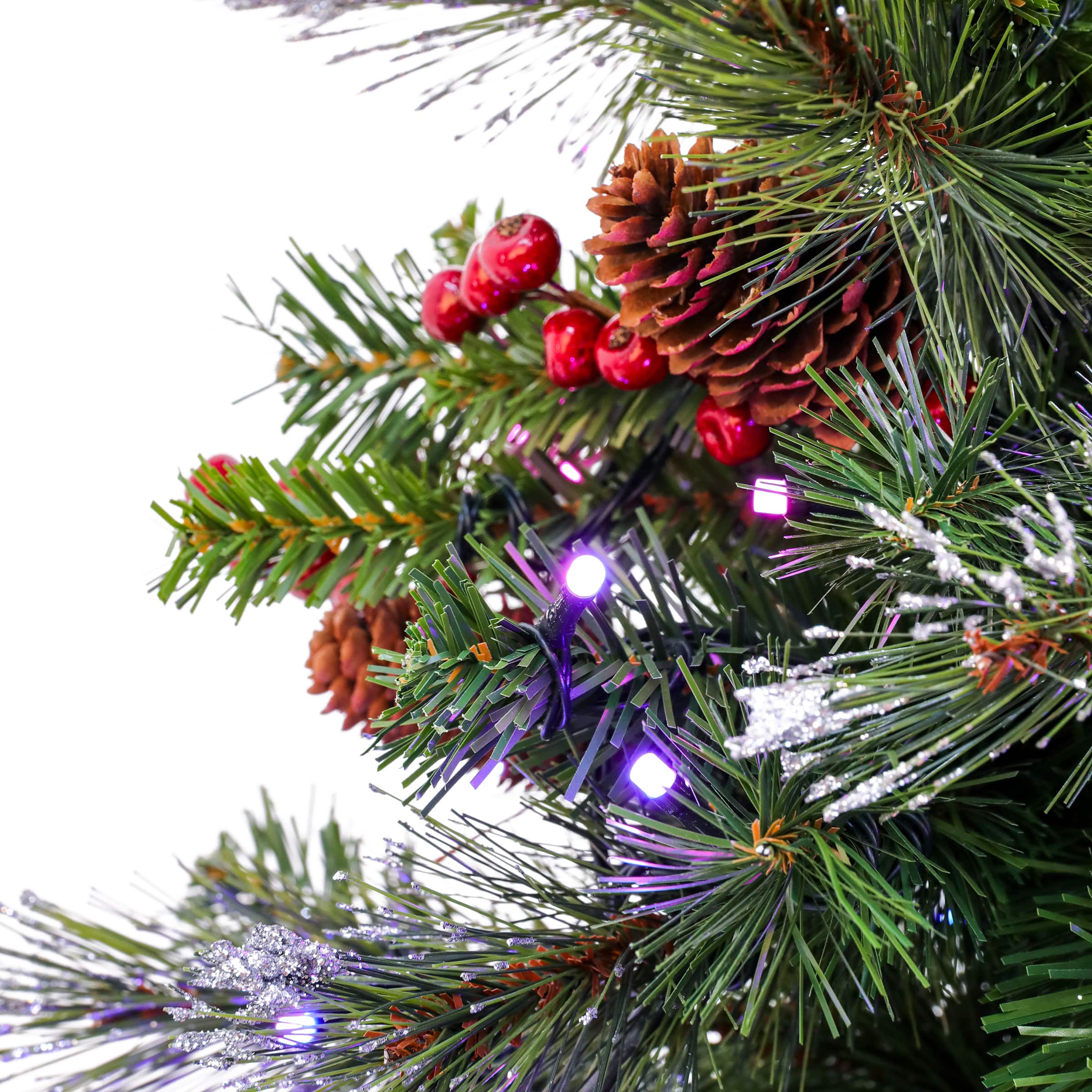4ft. Pre-Lit Crestwood&#xAE; Spruce Artificial Christmas Entrance Tree, Twinkly&#x2122; LED Lights