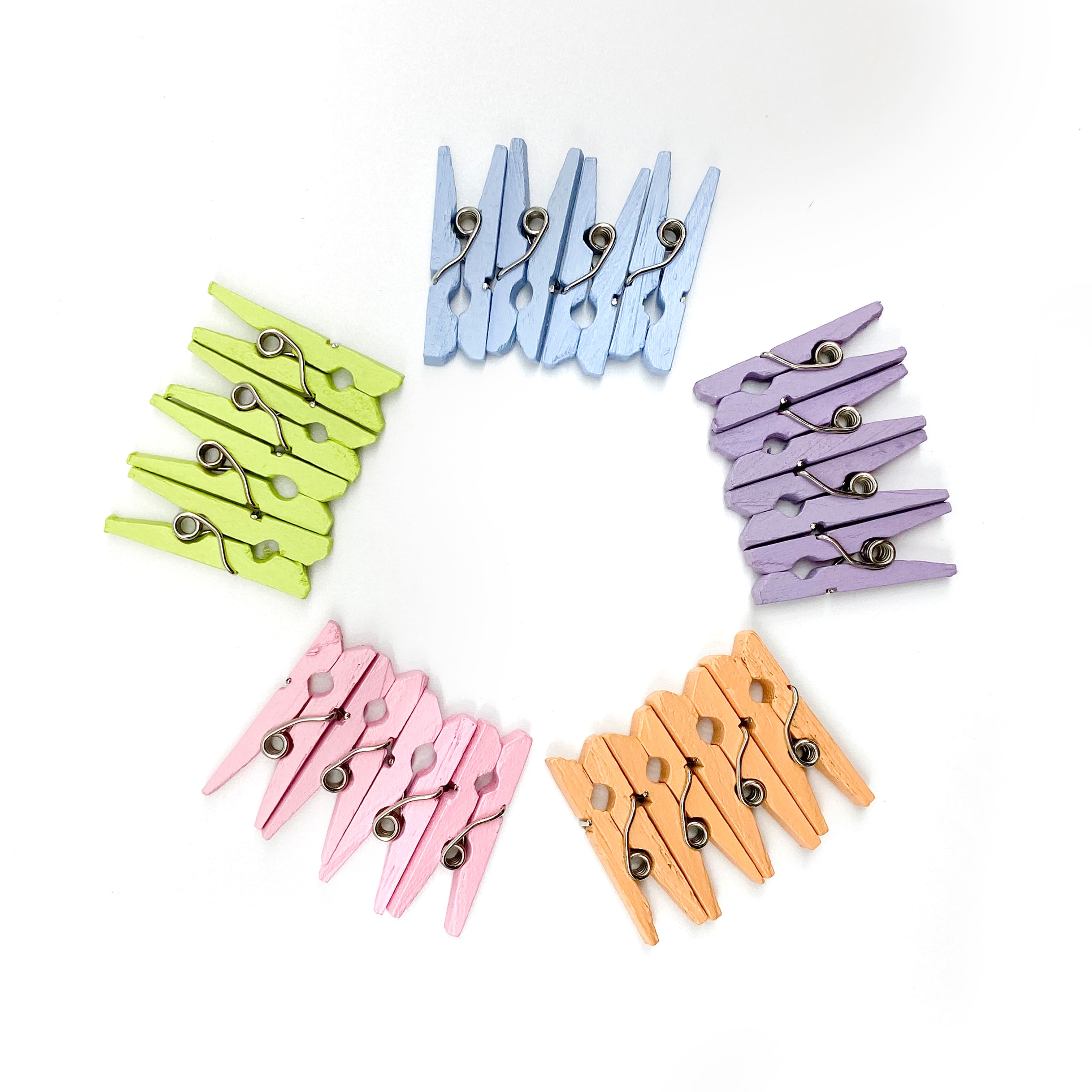 12 Packs: 20 ct. (240 total) Mini Pastel Clothespins by Recollections™