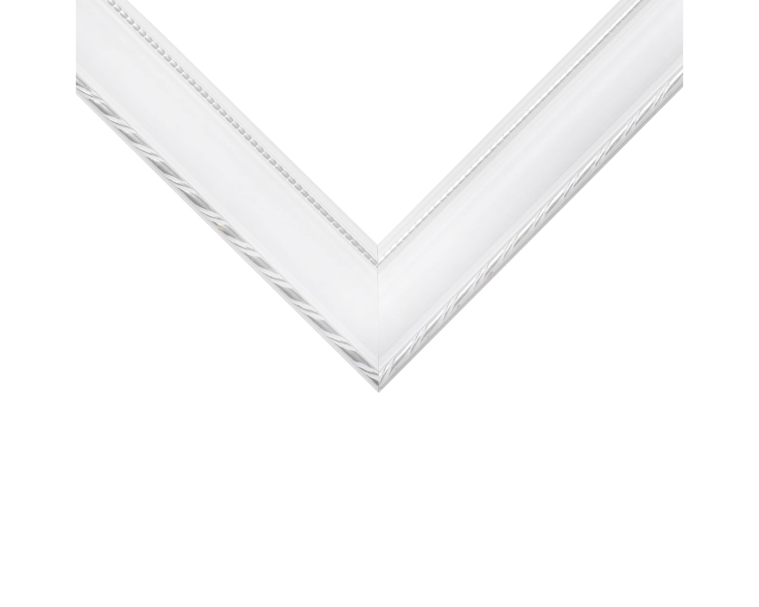 Craig Frames Victoria White and Silver Picture Frame