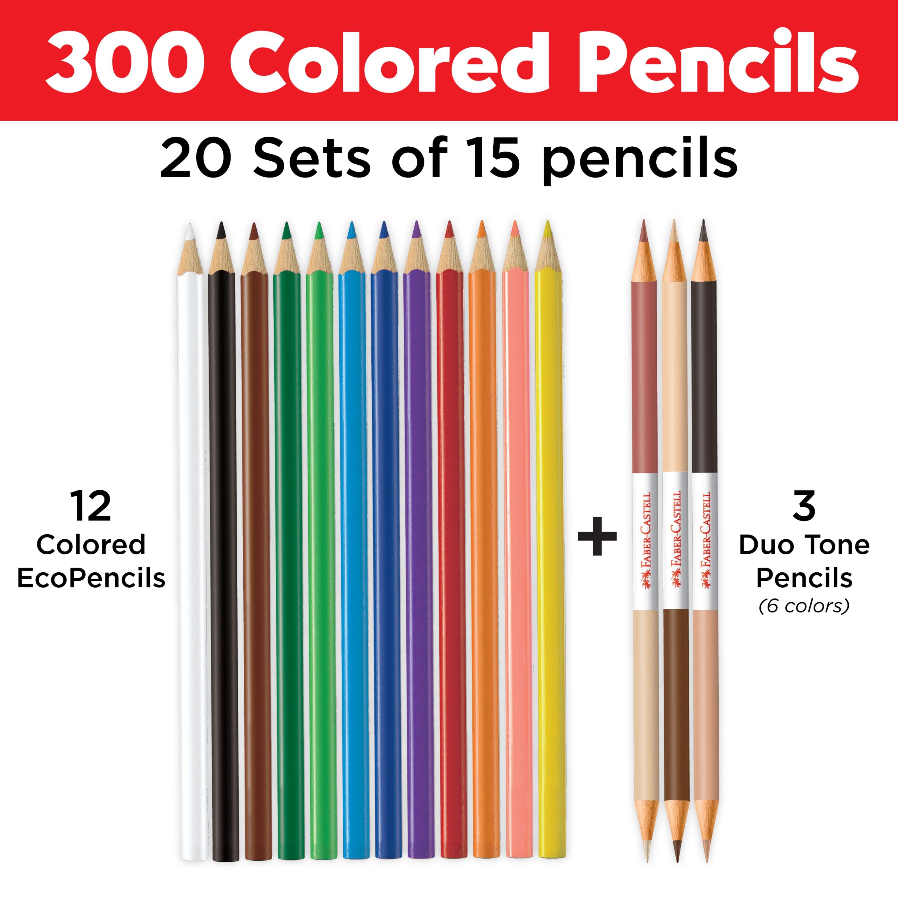 Faber-Castell&#xAE; 300-Piece World Colors Pencil School Pack
