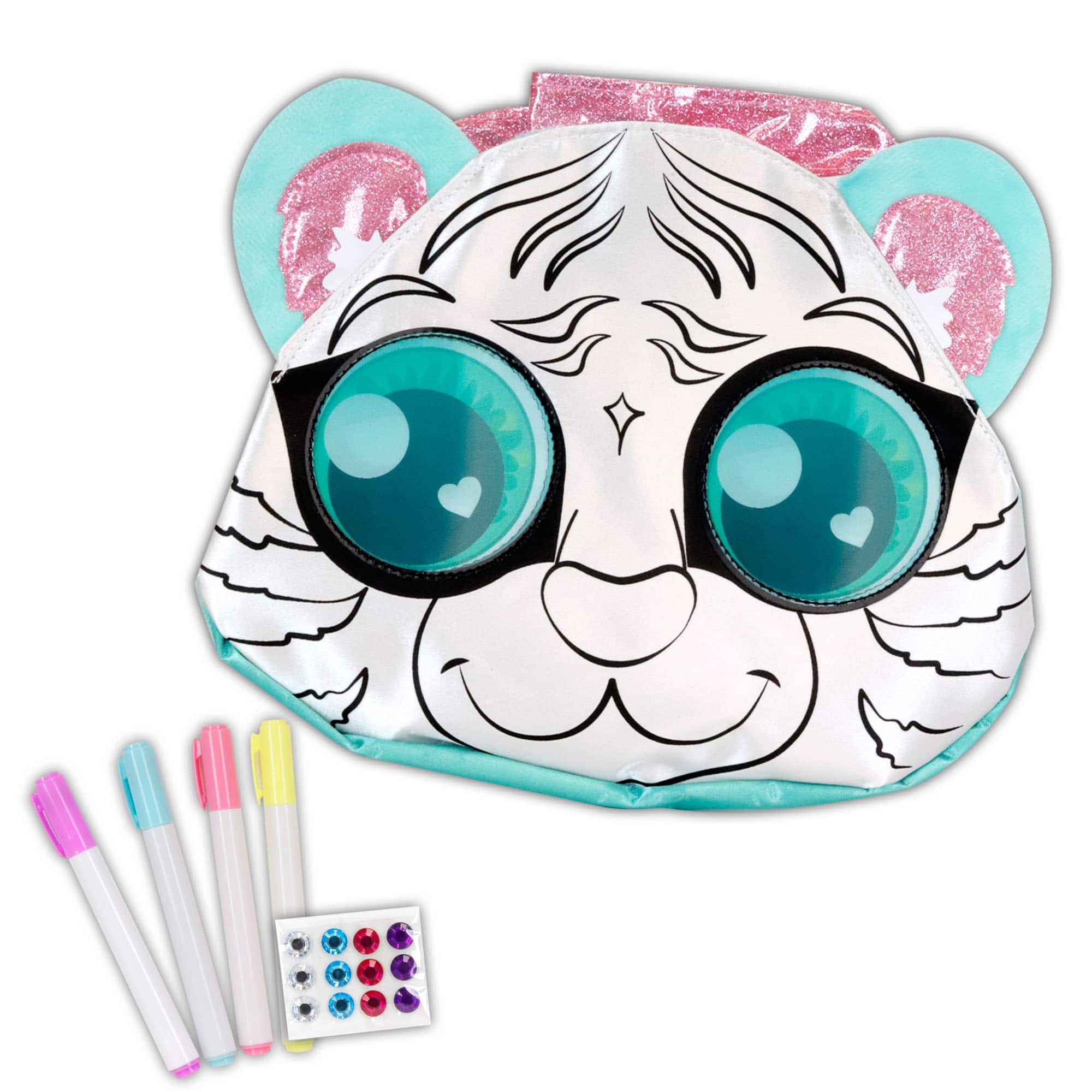 Glam Girl: Color N Style Tiger Messenger Bag Purse Decoration Set