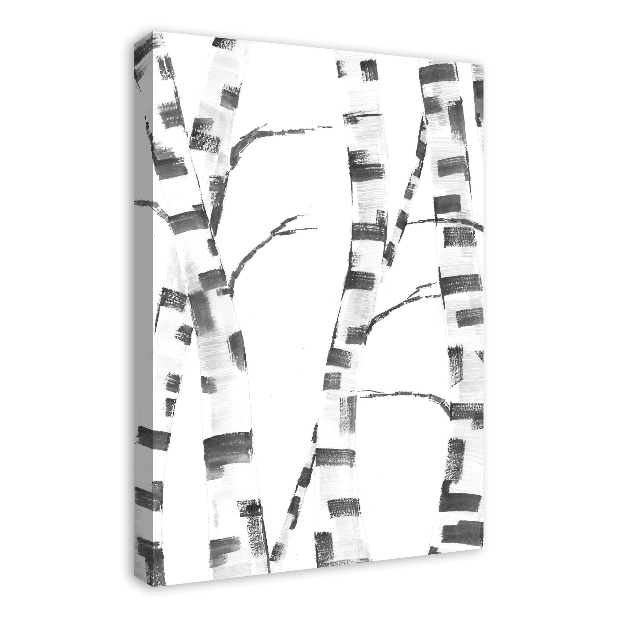 Abstract Birch Trees 20&#x22; x 30&#x22; Canvas Wall Art