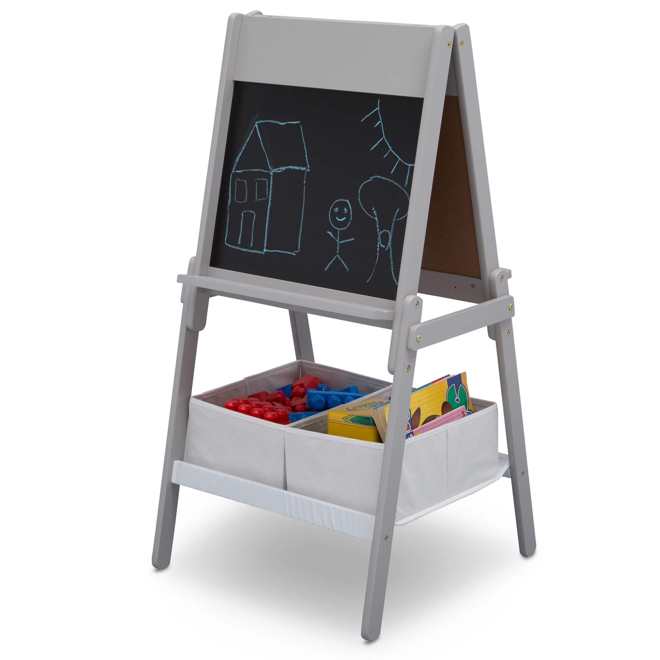 My Size Gray Double Sided Storage Easel