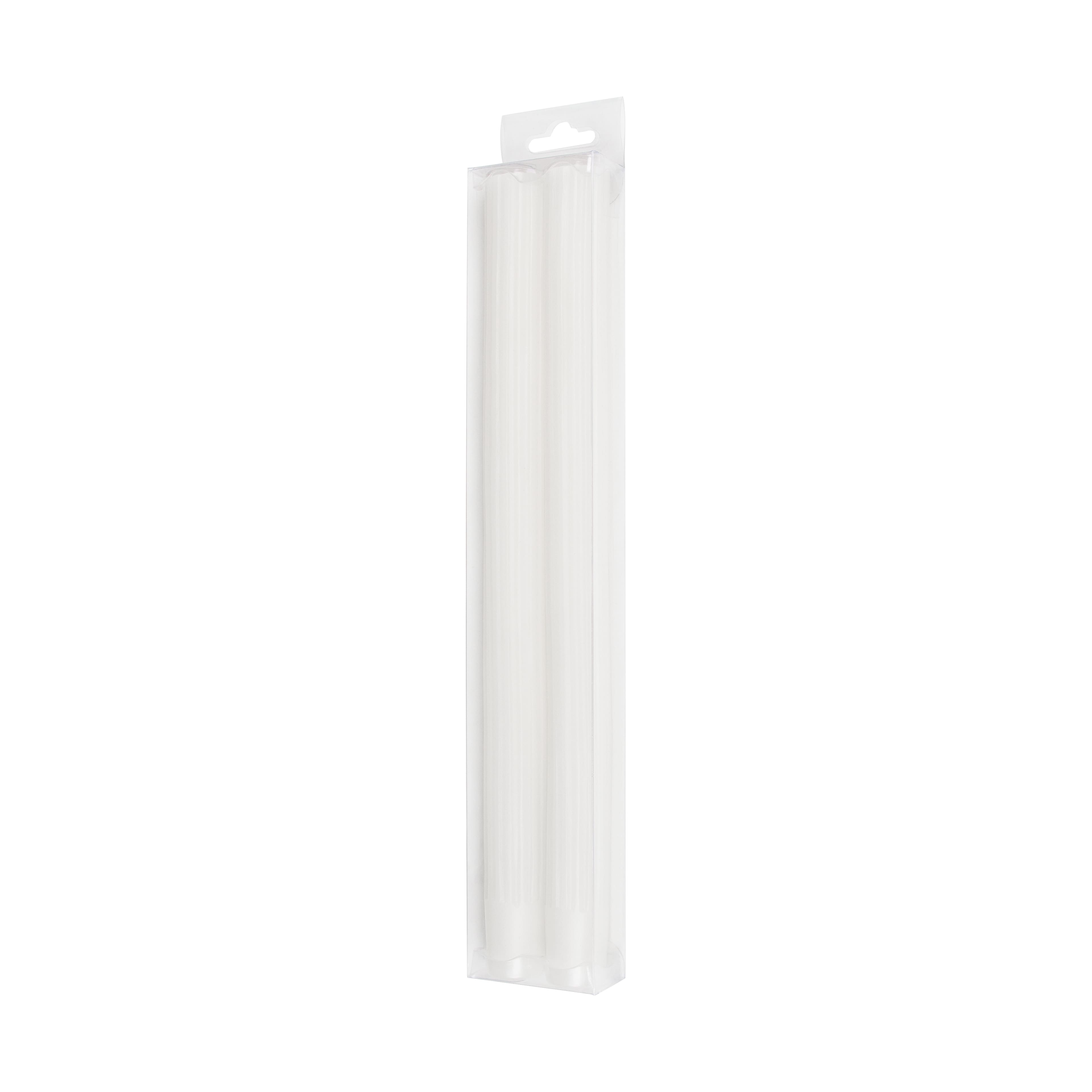 10&#x22; Unscented Ribbed Taper Candles, 2ct. by Ashland&#xAE;