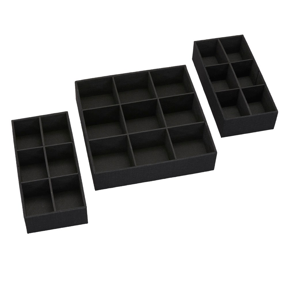 Household Essentials 3 Piece Drawer Organizers Starter Set