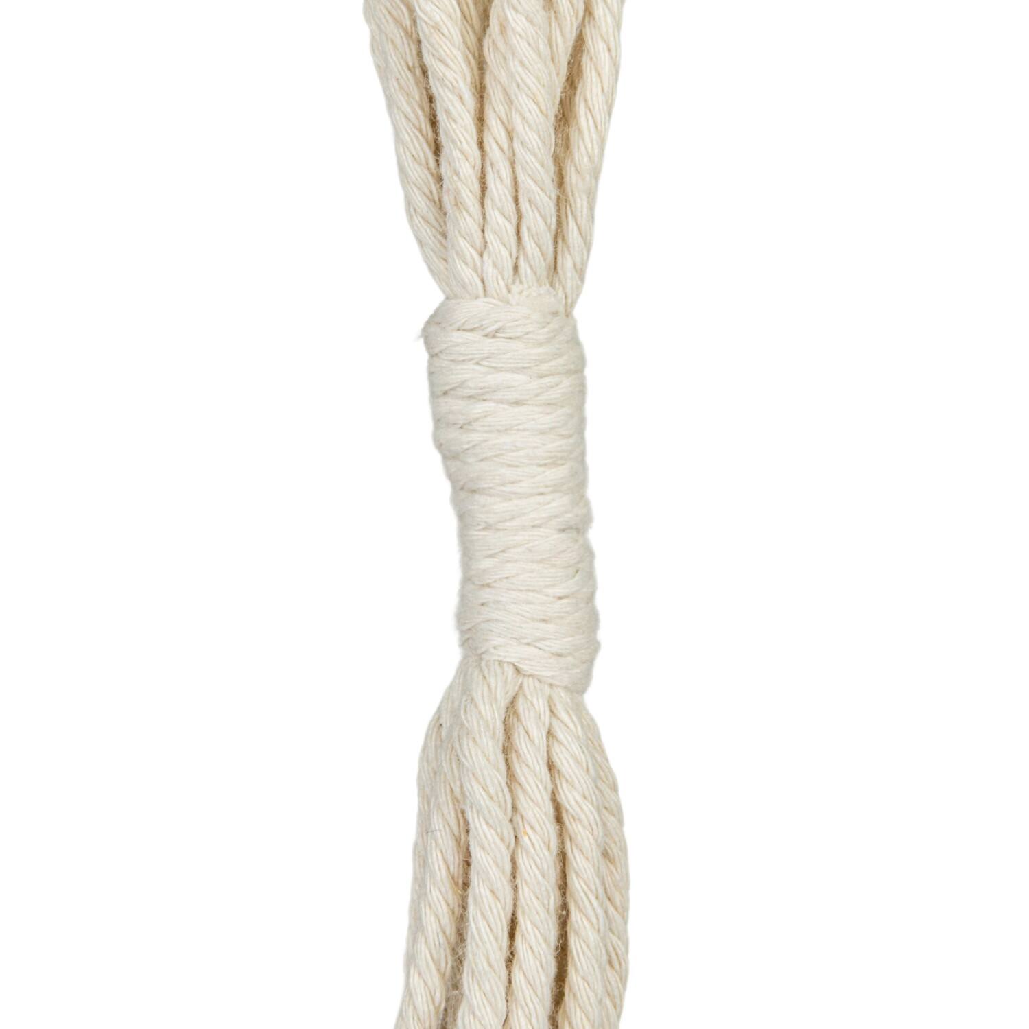 Hello Honey&#xAE; 57&#x22; Natural Cotton Macrame Plant Hanger