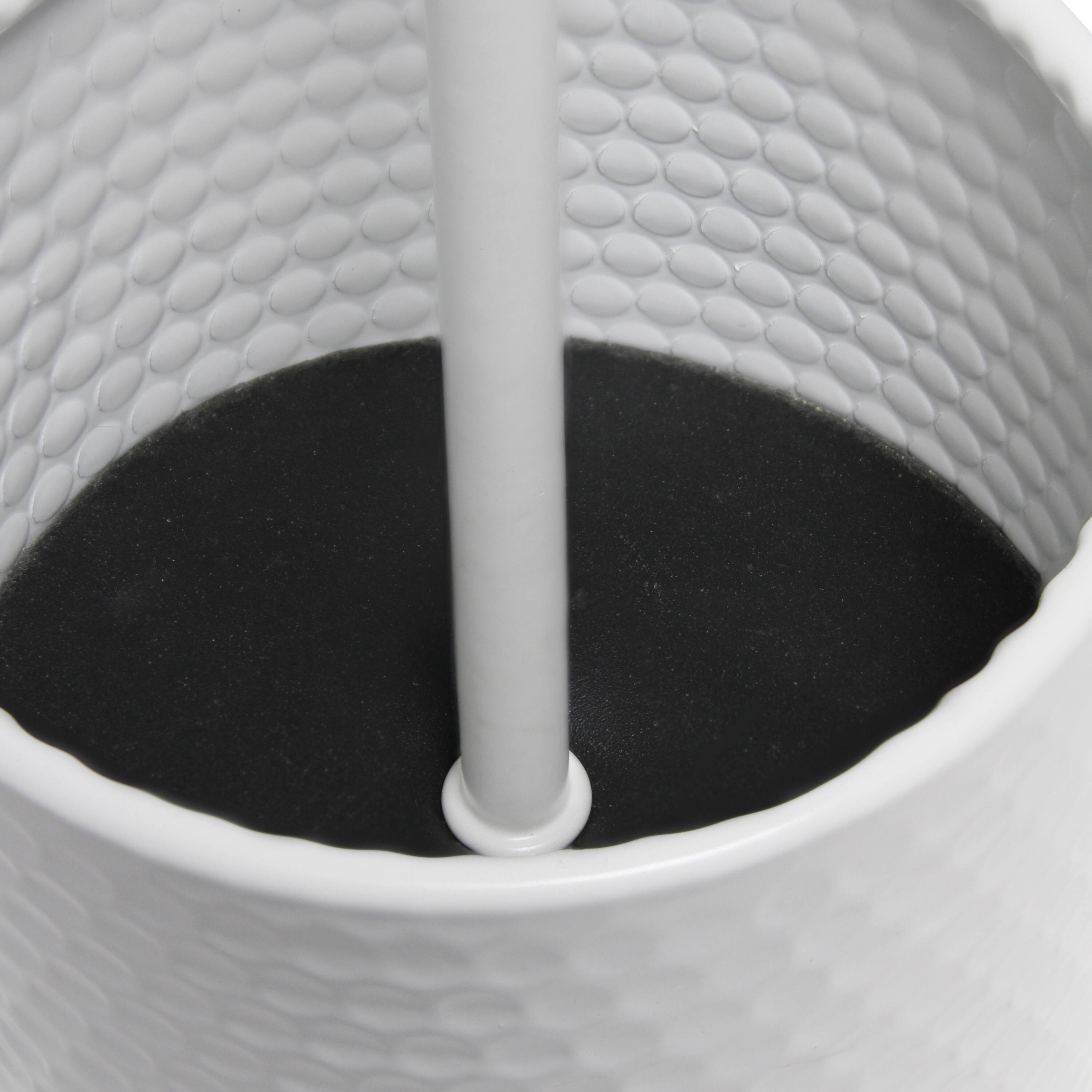 Simple Designs 18.5" Hammered Metal Container Base Table Lamp with USB Charging Port