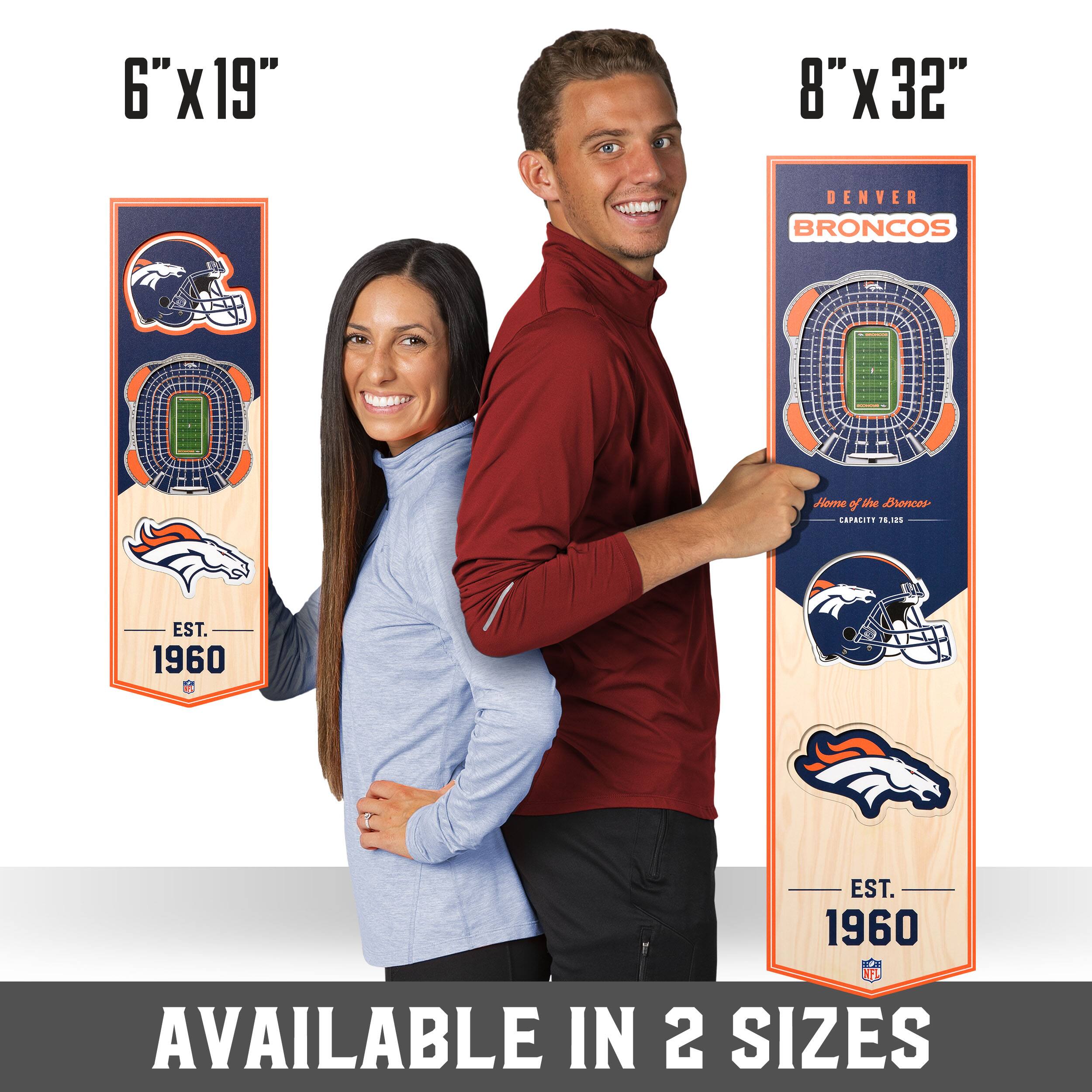 6&#x22; x 19&#x22; 3D StadiumView Banner