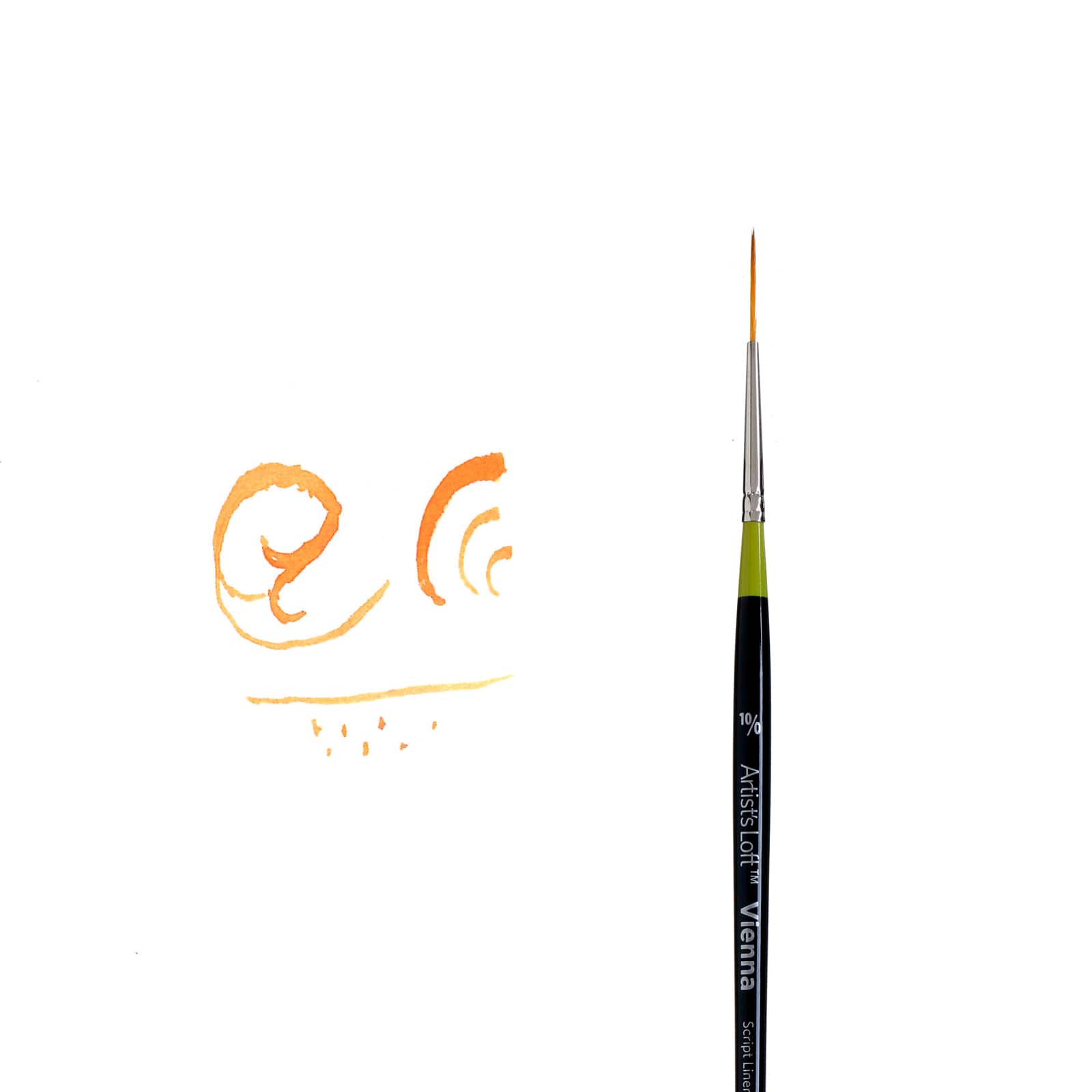 Golden Taklon Short Handle Script Liner Brush by Artist&#x27;s Loft&#x2122; Vienna