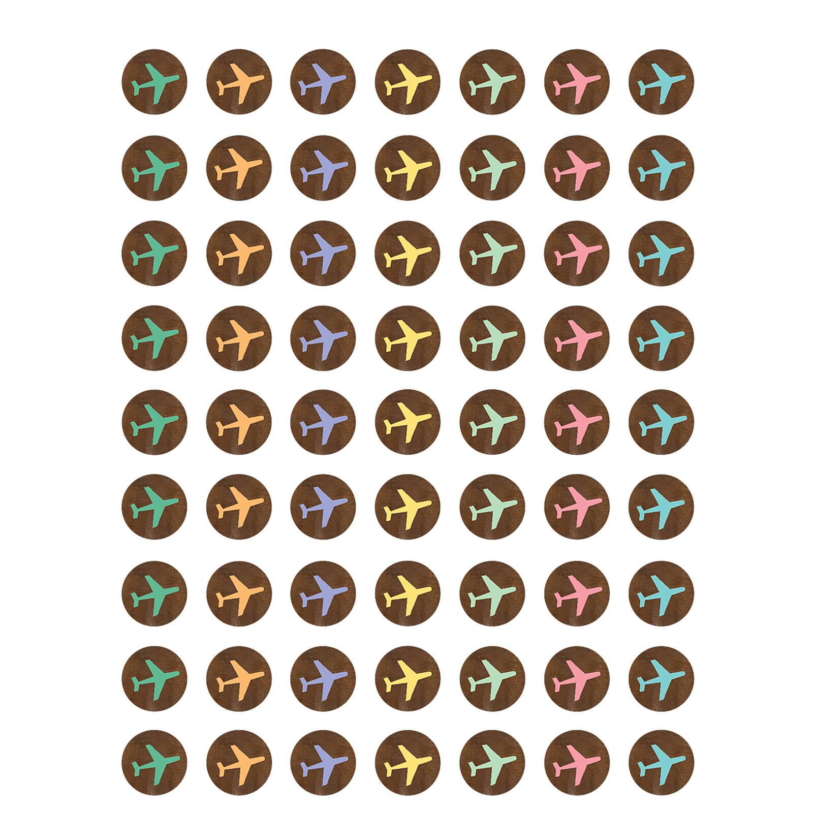 Teacher Created Resources Mini Travel the Map Airplanes Stickers, 12 Packs of 378