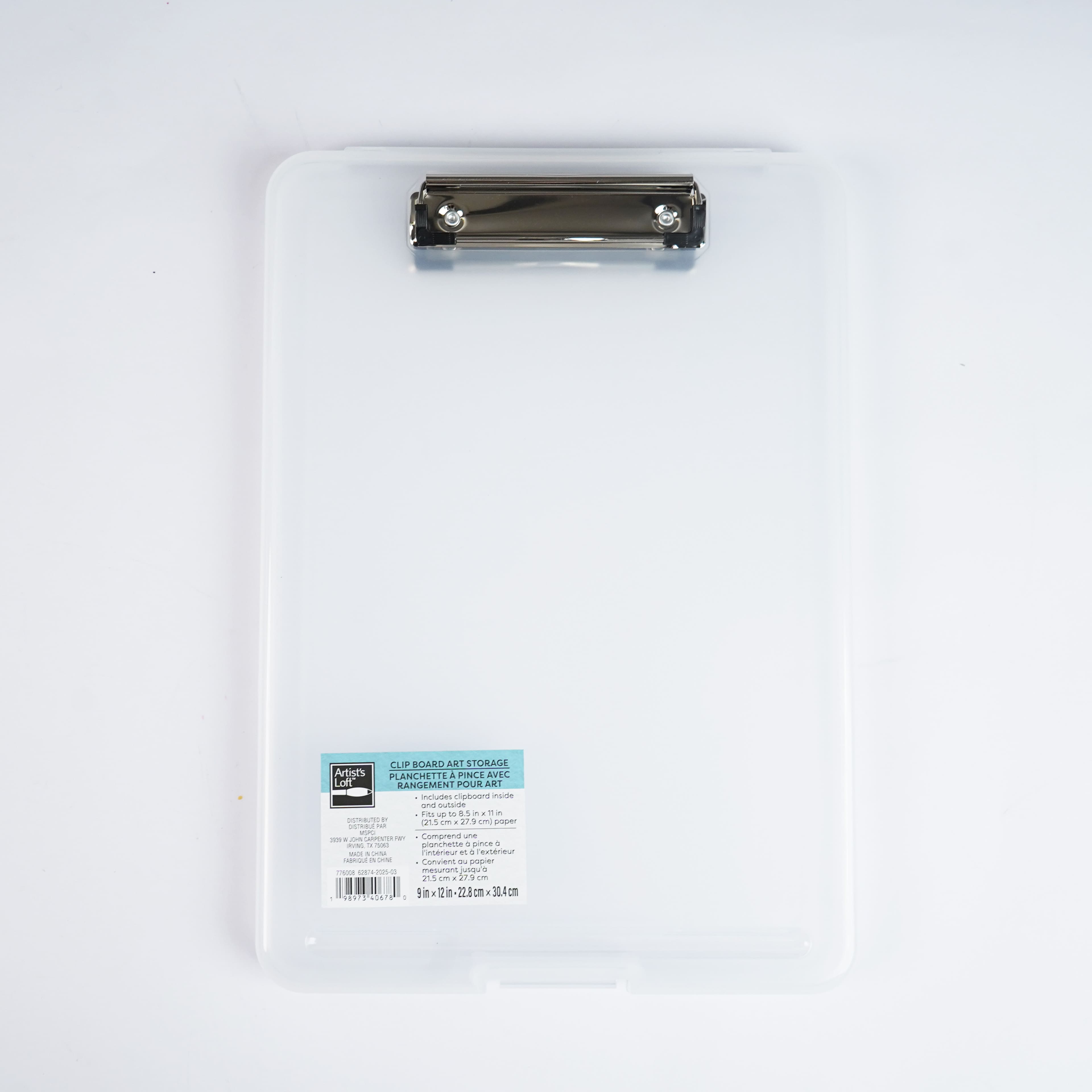 9&#x22; x 12&#x22; Clip Board Art Storage by Artist&#x27;s Loft&#x2122;