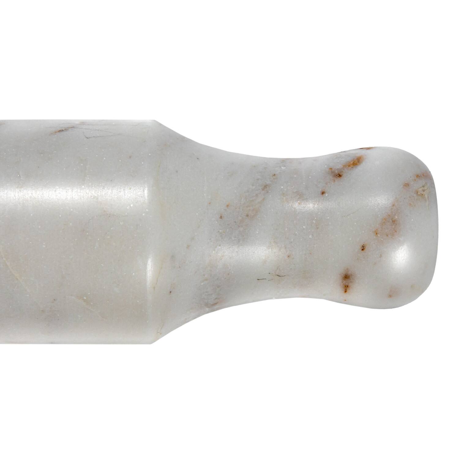 Hello Honey&#xAE; 12&#x22; White Marble Kitchen Rolling Pin