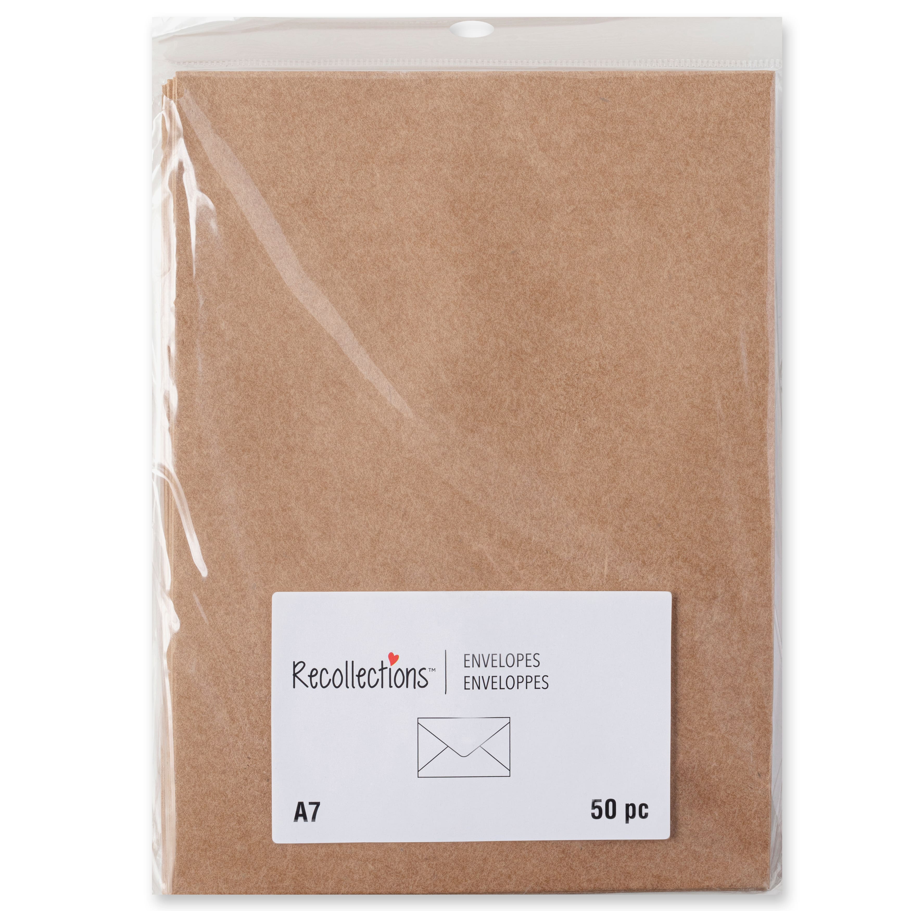 12 Packs: 50 ct. (600 total) 5.25&#x22; x 7.25&#x22; Kraft Envelopes by Recollections&#x2122;