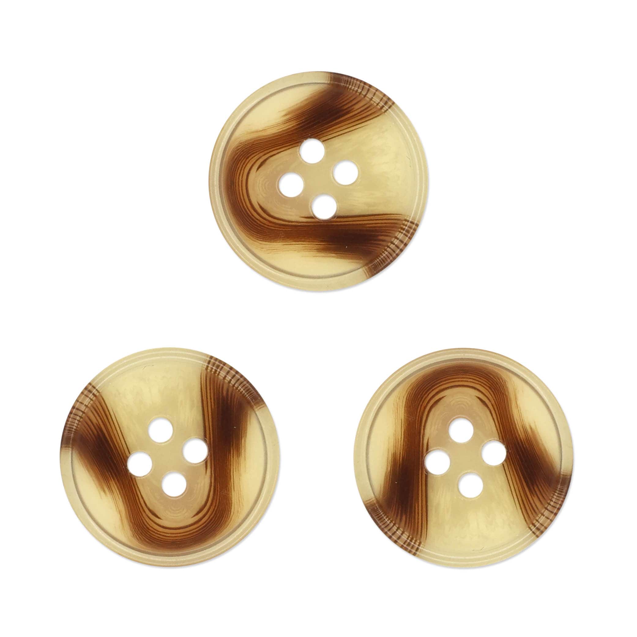 3/4" Tortoise Buttons, 3ct. by Loops & Threads®