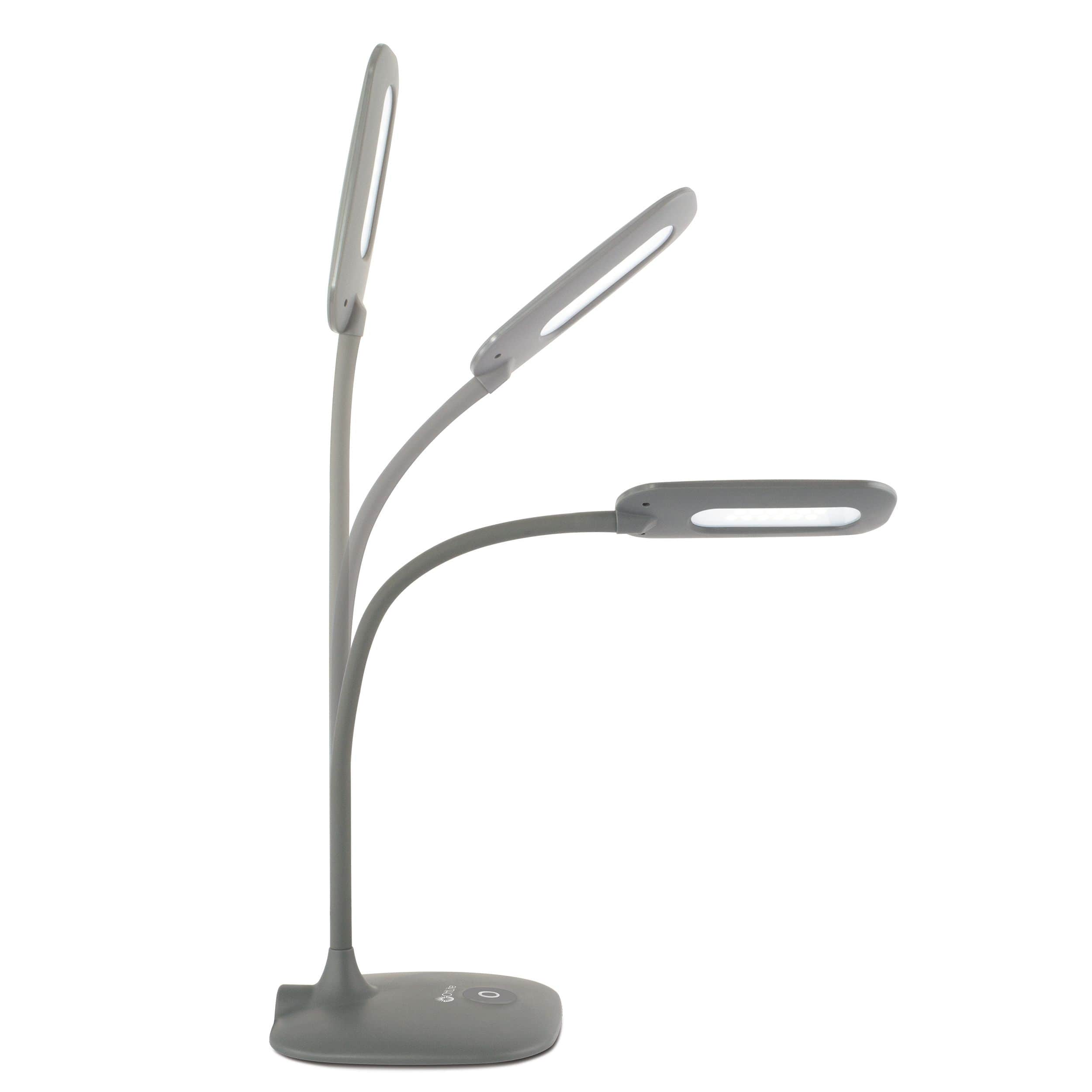 OttLite Dark Gray Soft Touch LED Desk Lamp