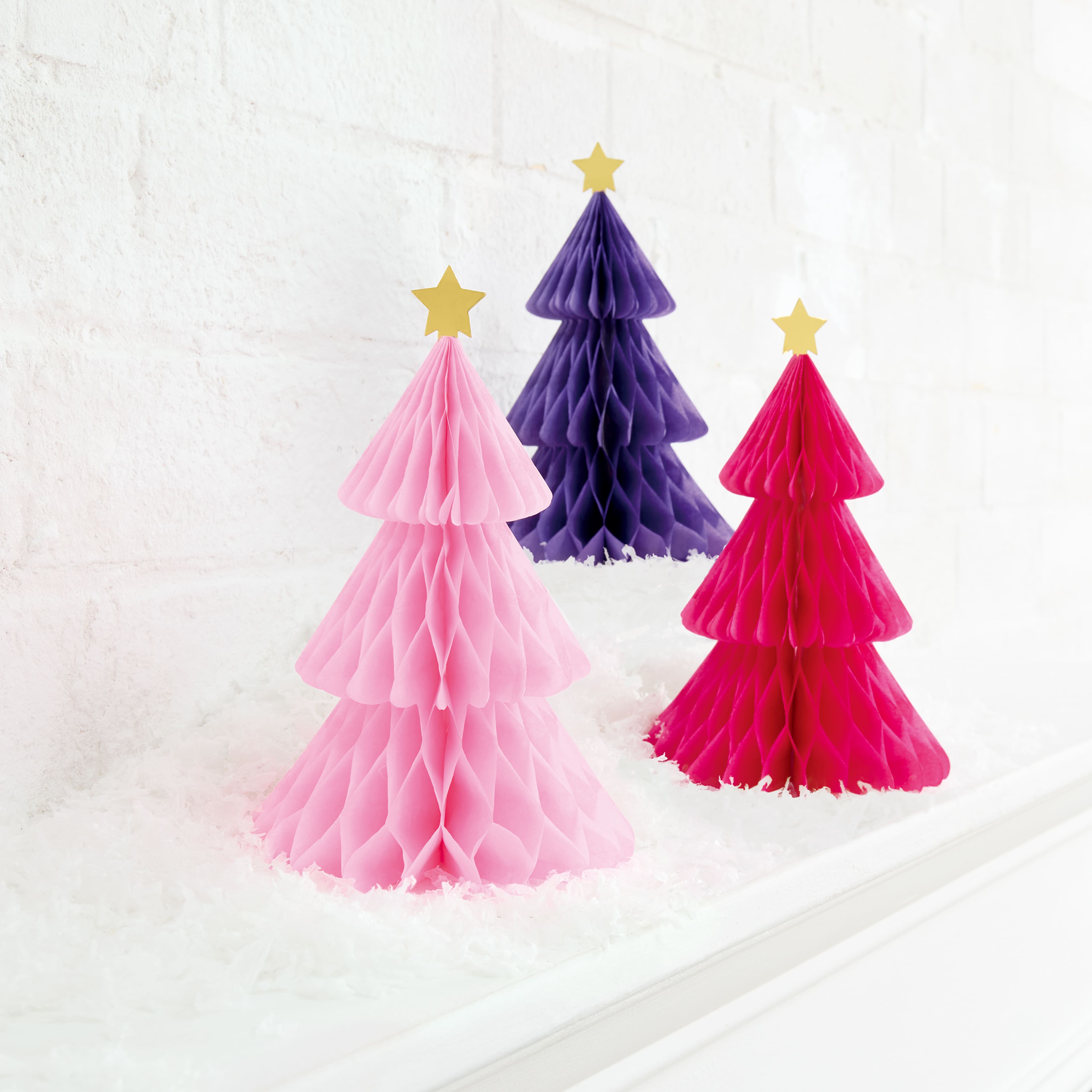 Pink &#x26; Purple Honeycomb Tree Kit by Celebrate It&#x2122;