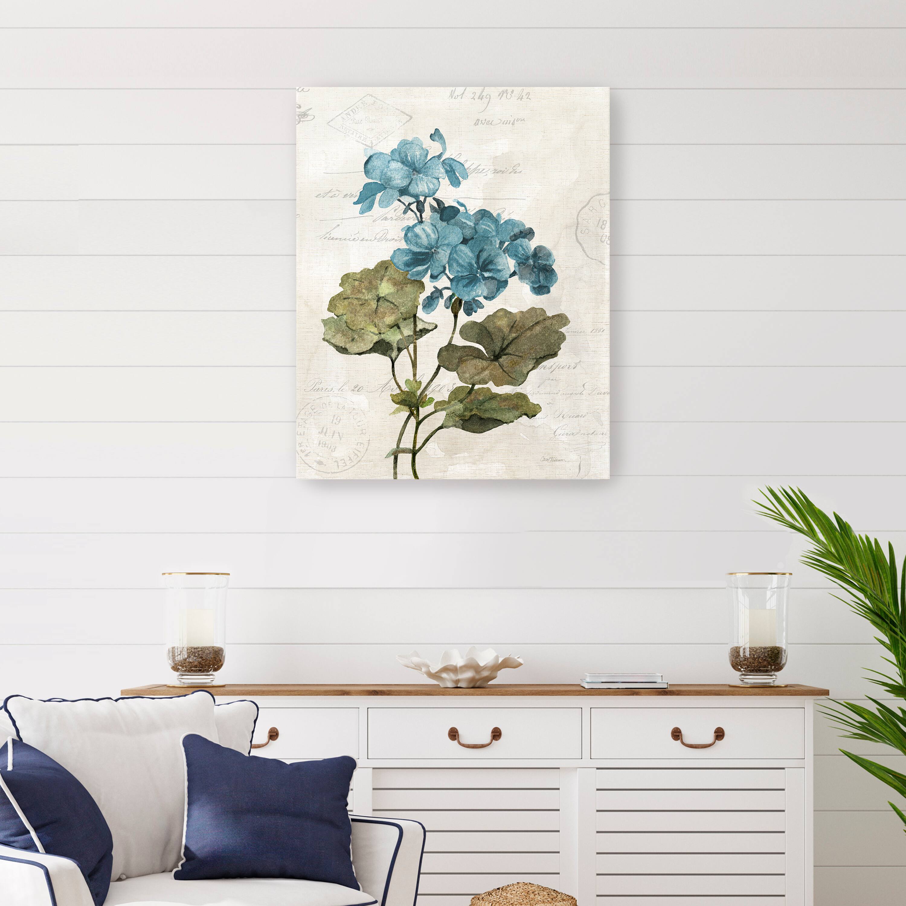 Linen Geranium Canvas Giclee