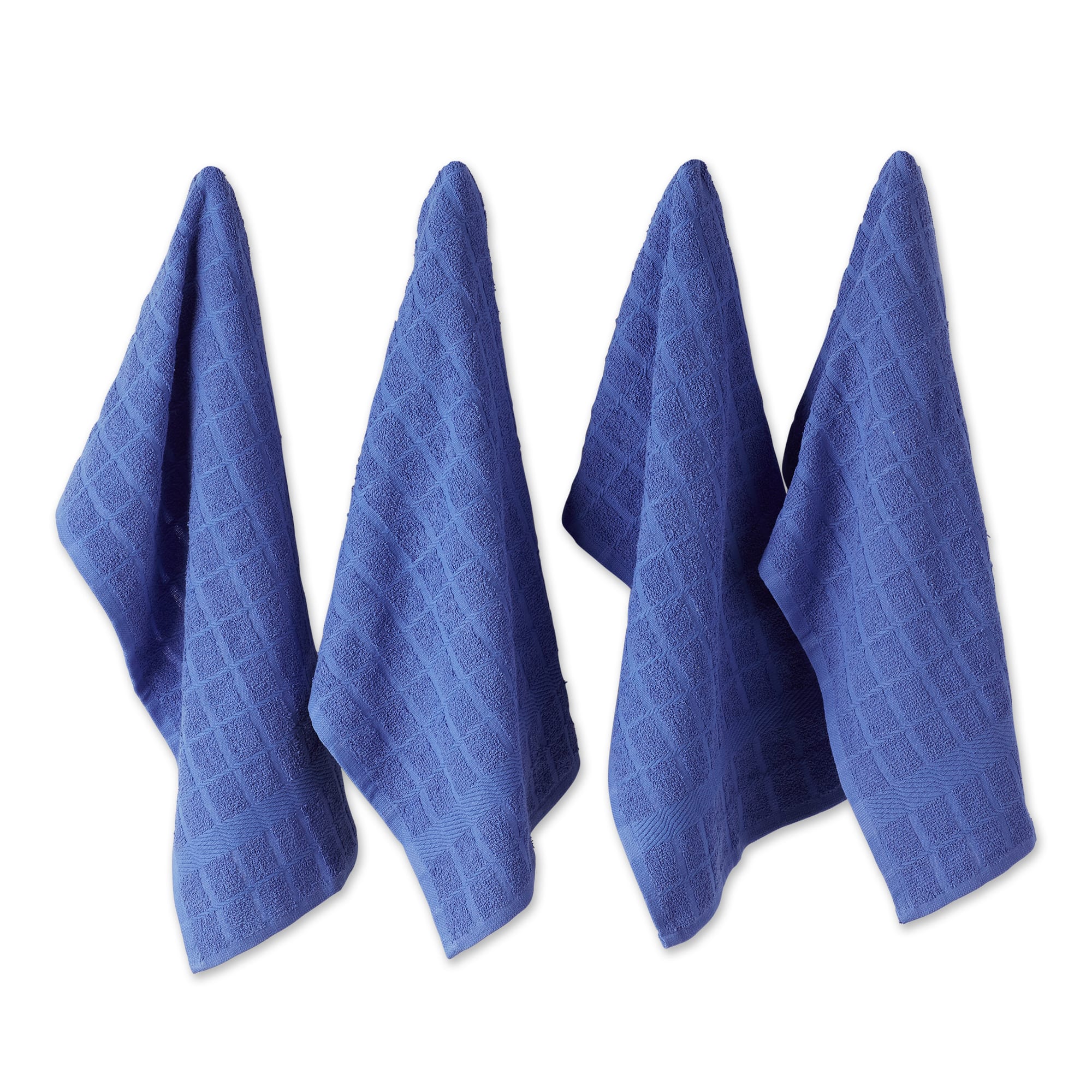 DII® Solid Windowpane Terry Dishtowels, 4ct.
